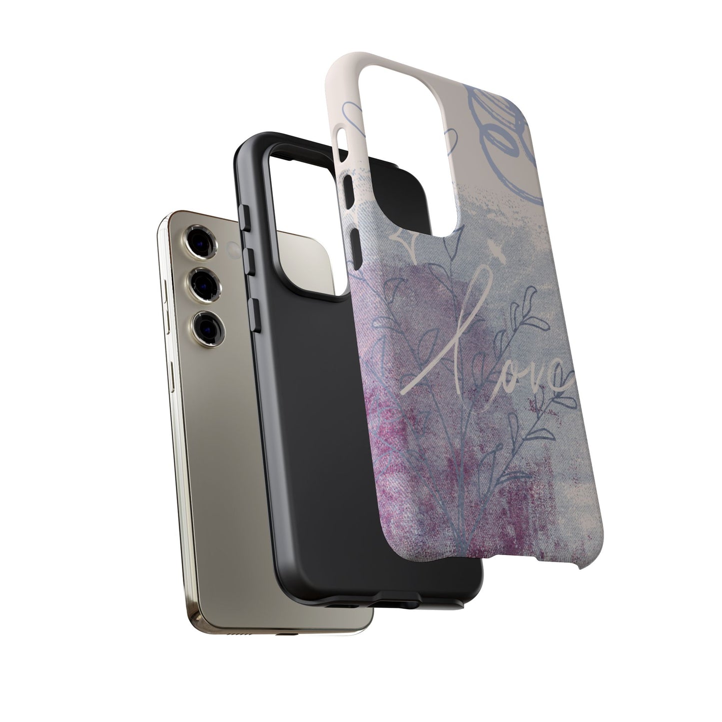 Love Pastel Abstract Phone Case: iPhone, Pixel, Galaxy
