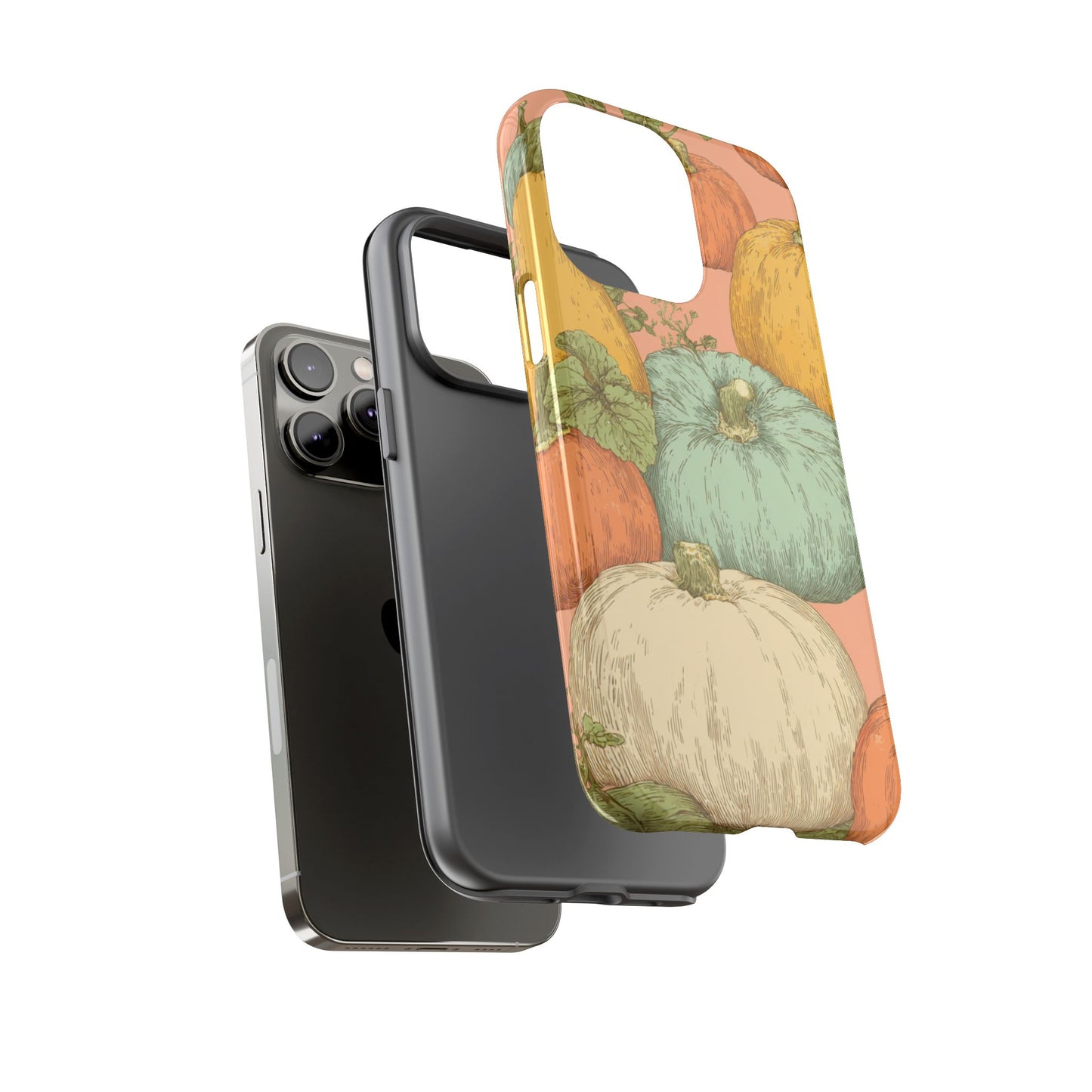 Pumpkin Patch Phone Case - Autumn Aesthetic iPhone Samsung Cover, Fall Halloween Pumpkin Design, Cozy Rustic Harvest Phone Accessory