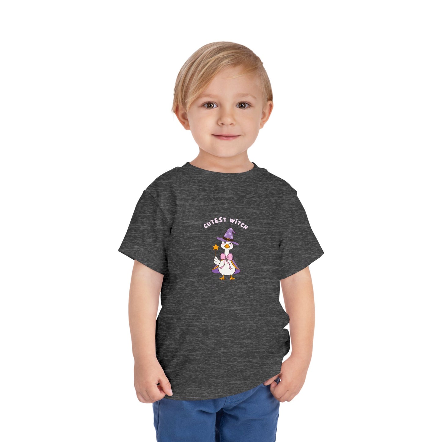 Cutest Witch Toddler Shirt - Goose Halloween Cotton Tee (2T-5T)
