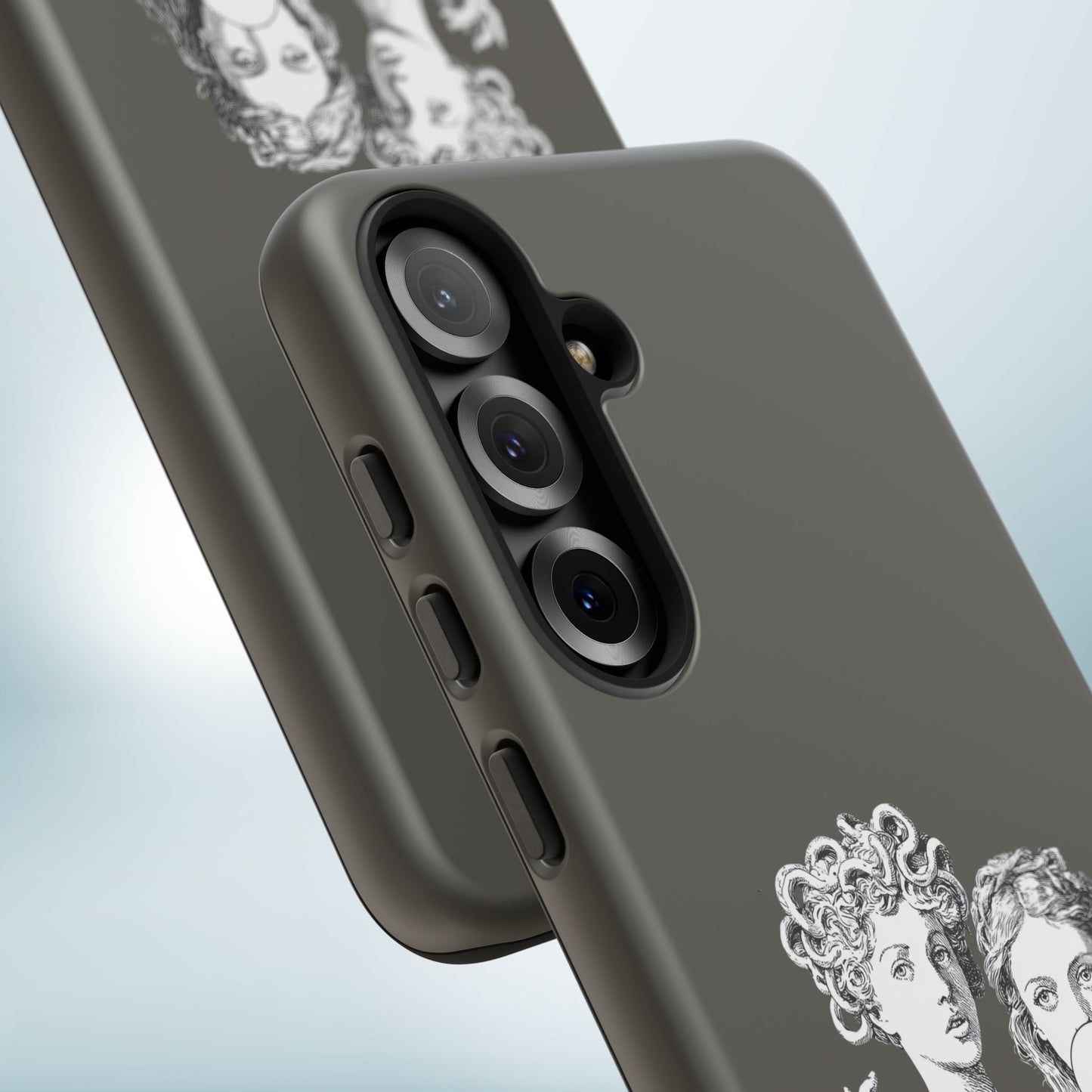 Athena and Medusa Phone Case, Greek Mythology Tough Cover, Gothic Art iPhone Samsung Pixel Case