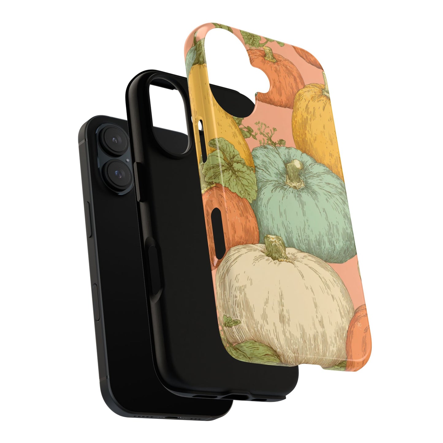 Pumpkin Patch Phone Case - Autumn Aesthetic iPhone Samsung Cover, Fall Halloween Pumpkin Design, Cozy Rustic Harvest Phone Accessory