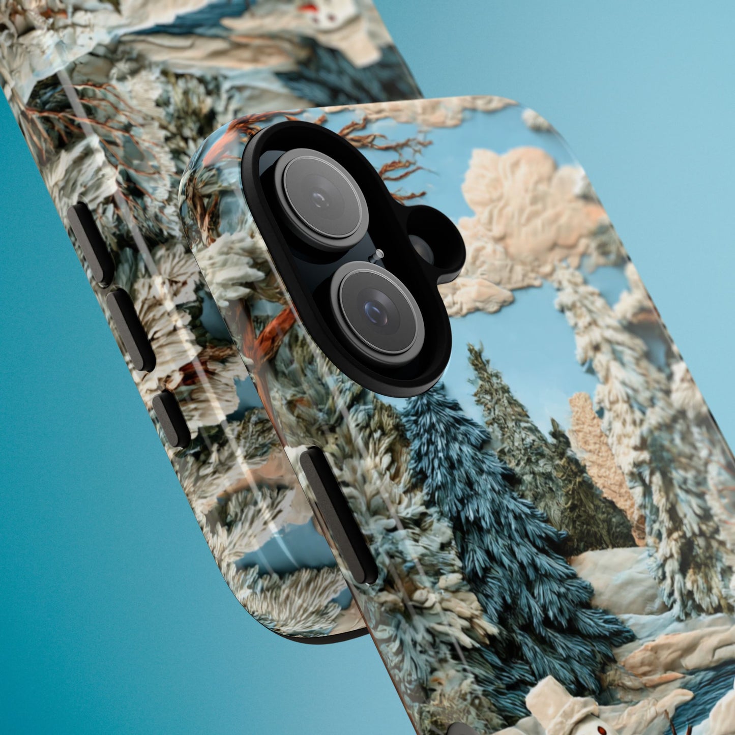 Snowman Winter Scene Phone Case Christmas Holiday Cover for iPhone Samsung Pixel