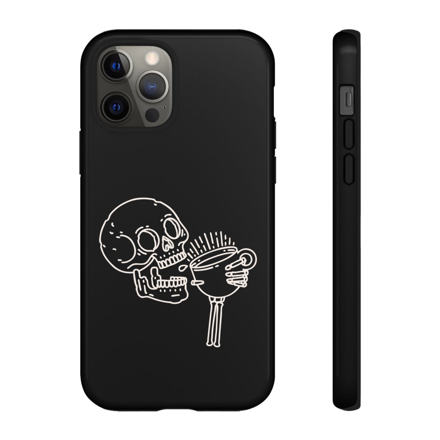 Skull Coffee Phone Case Gothic iPhone, Samsung,!Pixel