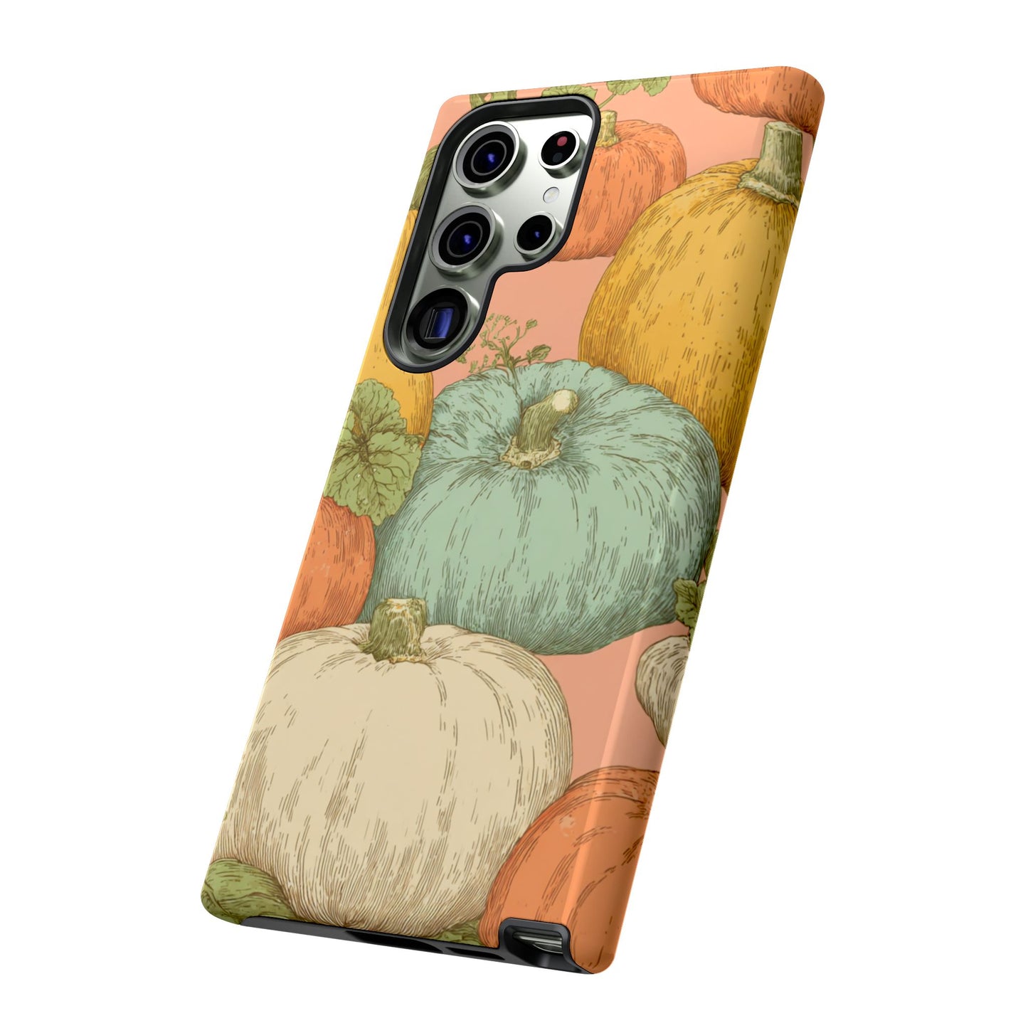 Pumpkin Patch Phone Case - Autumn Aesthetic iPhone Samsung Cover, Fall Halloween Pumpkin Design, Cozy Rustic Harvest Phone Accessory