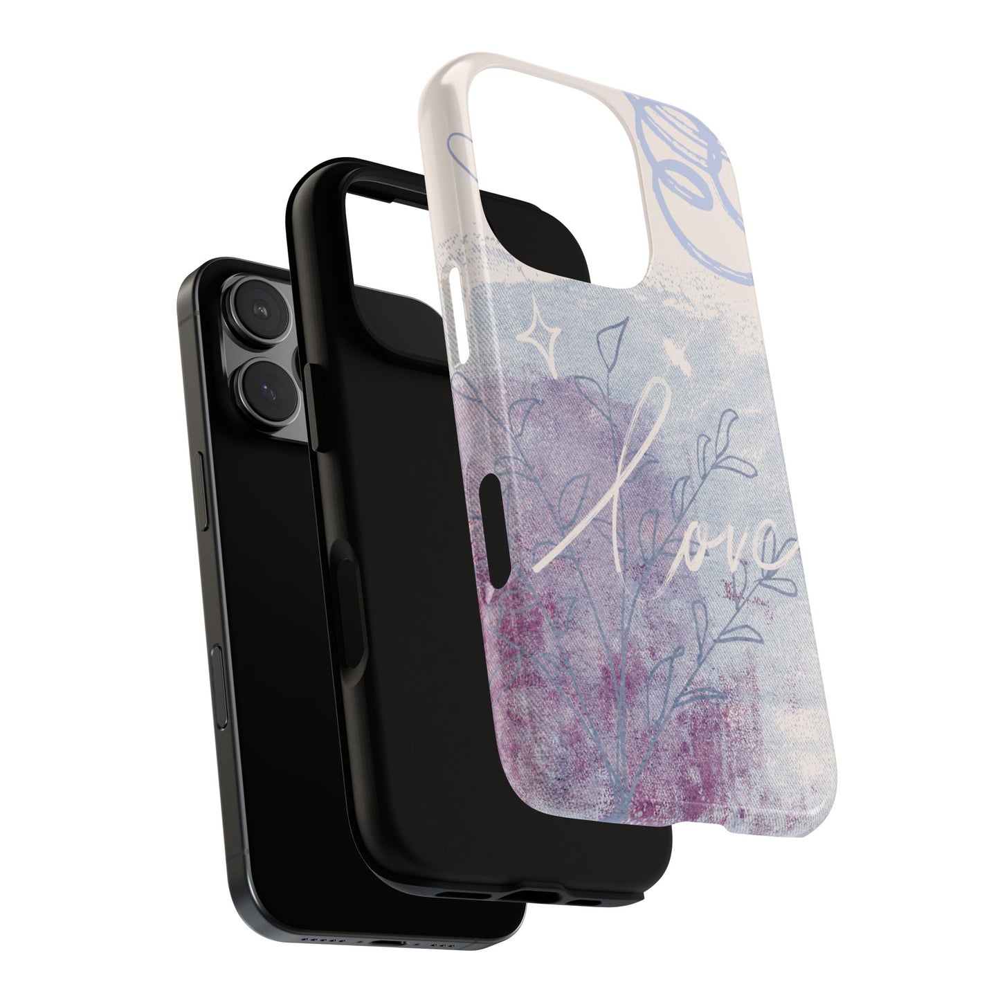 Love Pastel Abstract Phone Case: iPhone, Pixel, Galaxy