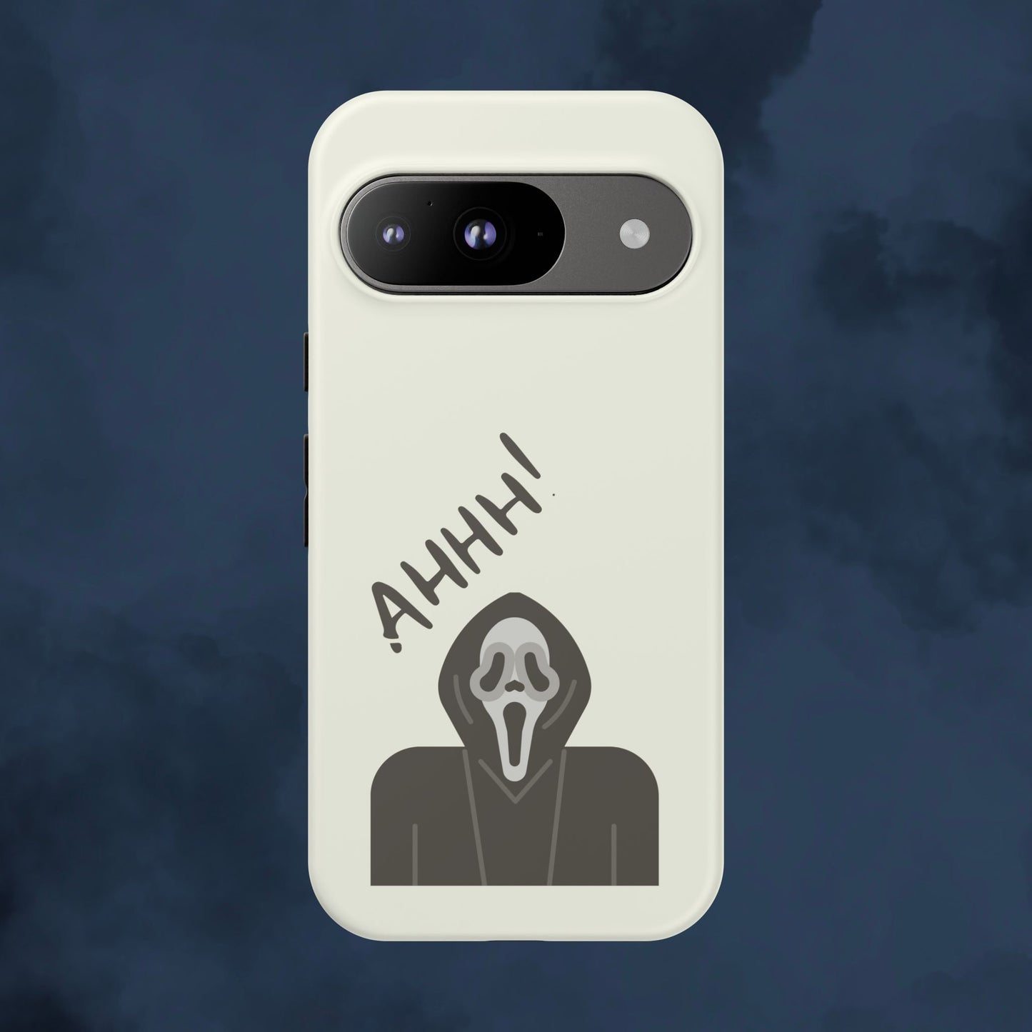 Ghostface Phone Case: Horror Movie Parody iPhone Samsung Pixel Cover