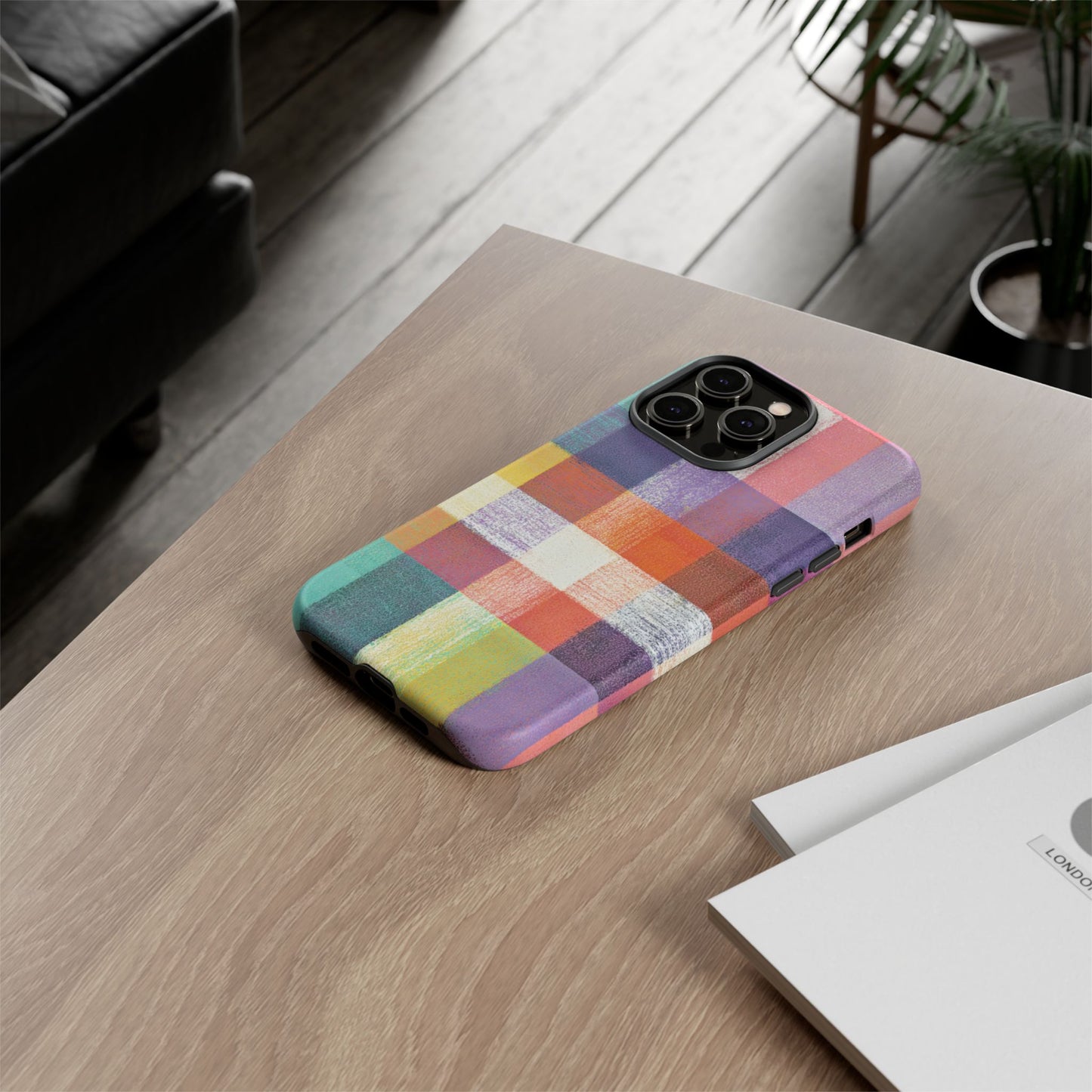 Colorful Plaid Phone Case - iPhone, Galaxy and Pixel Models