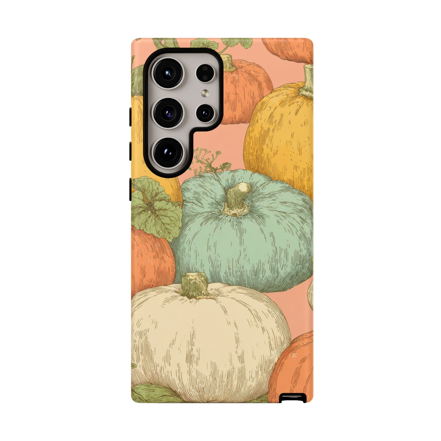 Pumpkin Patch Phone Case - Autumn Aesthetic iPhone Samsung Cover, Fall Halloween Pumpkin Design, Cozy Rustic Harvest Phone Accessory