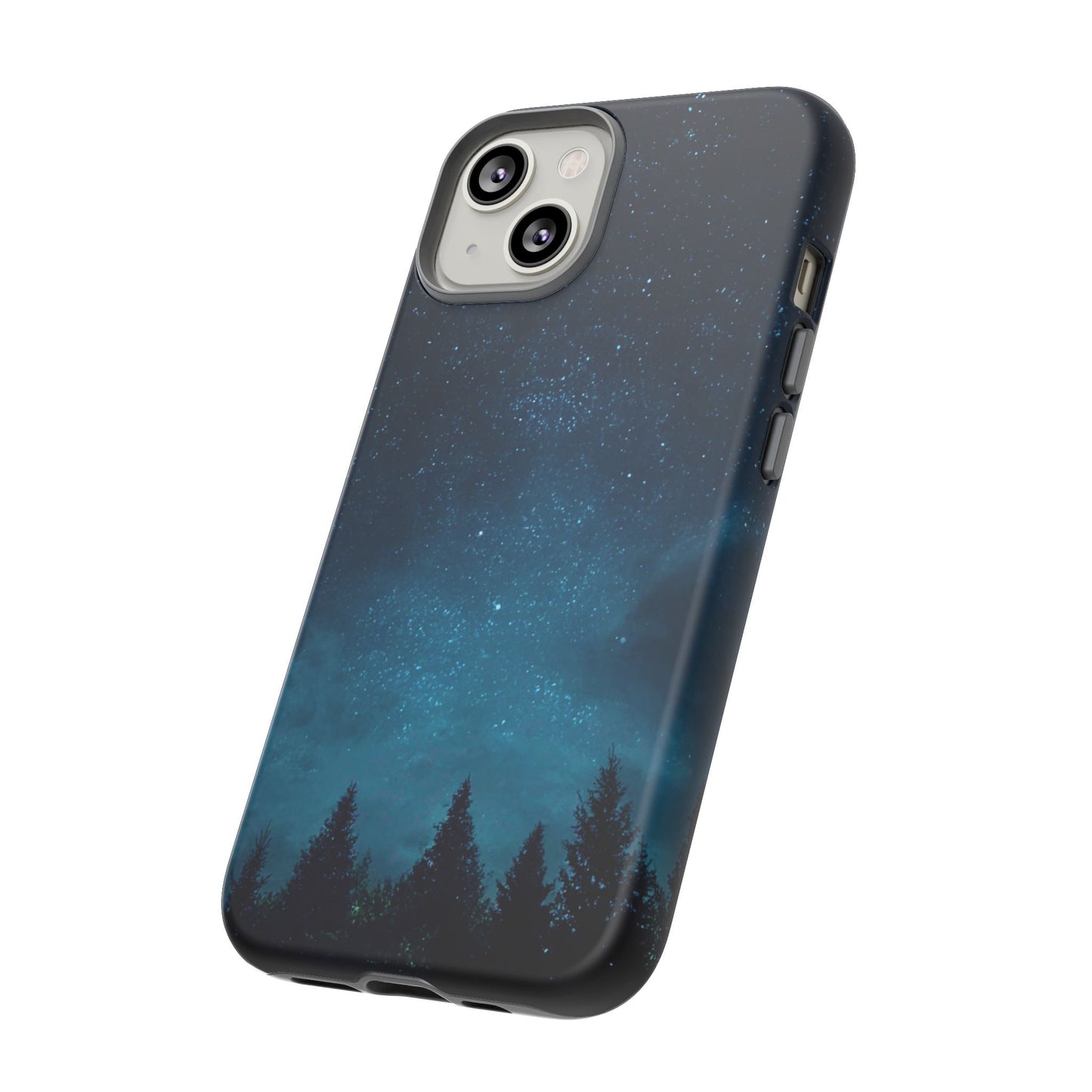 Dark Starry Night Phone Case - Winter Theme Phone Cover for iPhone, Pixel and Samsung Galaxy Models