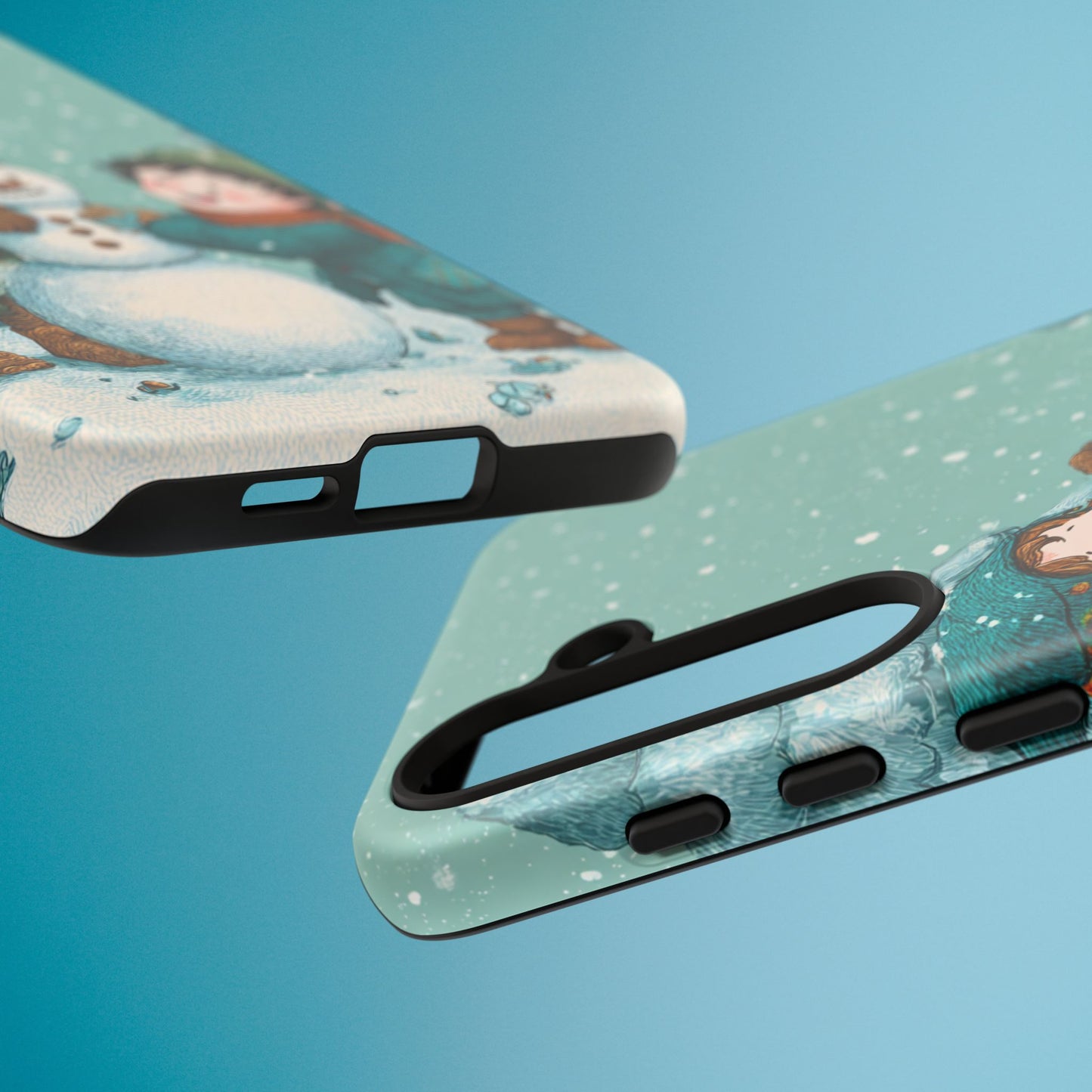 Elf Snowman Winter Phone Case Cute Holiday Cover for iPhone Samsung Pixel