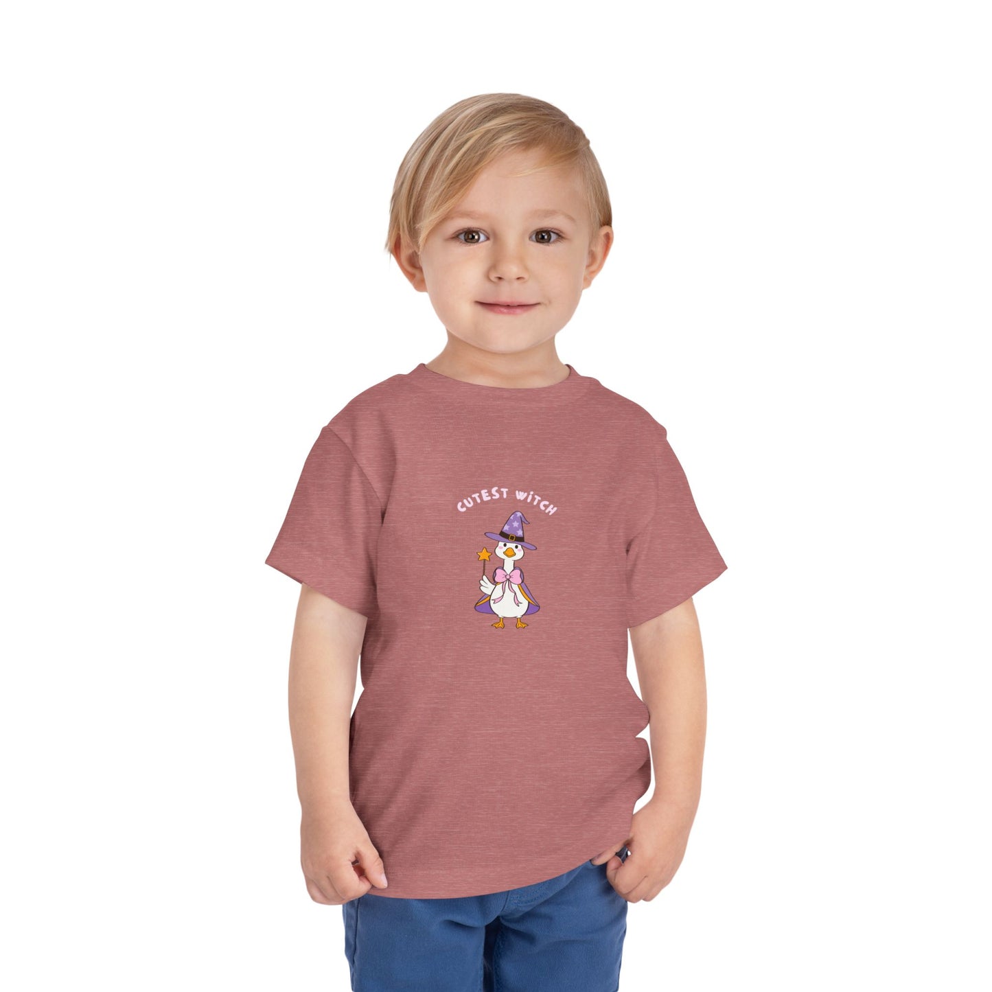 Cutest Witch Toddler Shirt - Goose Halloween Cotton Tee (2T-5T)