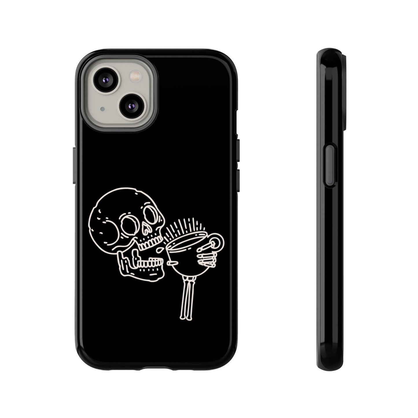 Skull Coffee Phone Case Gothic iPhone, Samsung,!Pixel