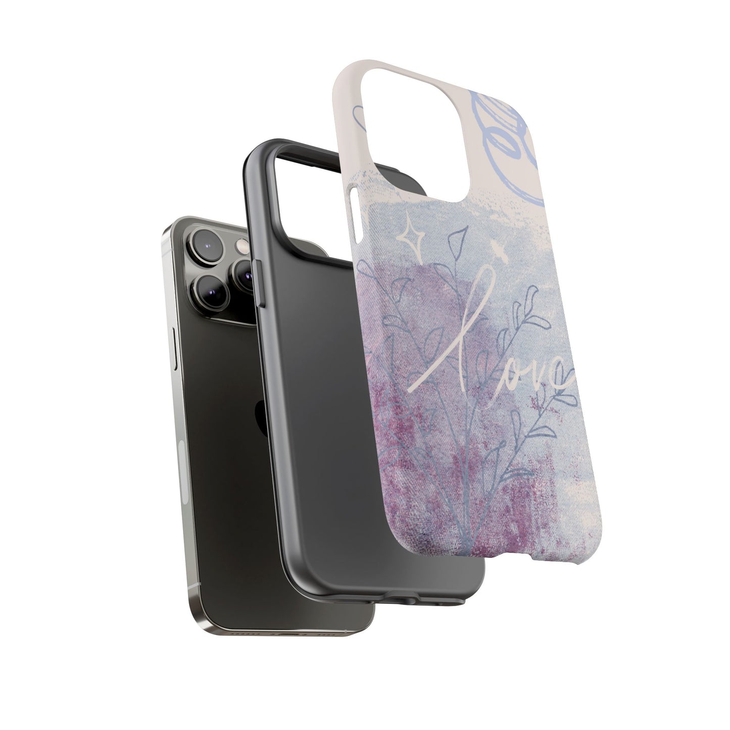 Love Pastel Abstract Phone Case: iPhone, Pixel, Galaxy