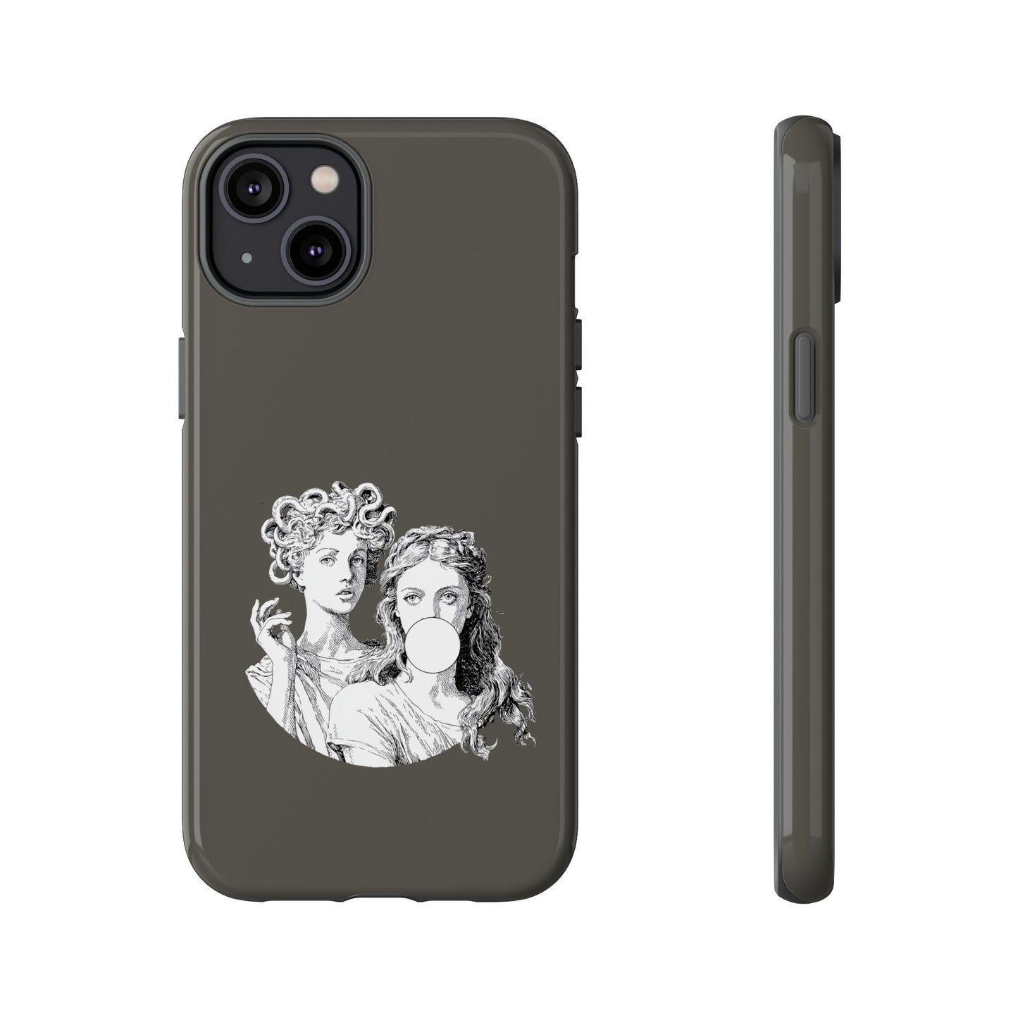 Athena and Medusa Phone Case, Greek Mythology Tough Cover, Gothic Art iPhone Samsung Pixel Case