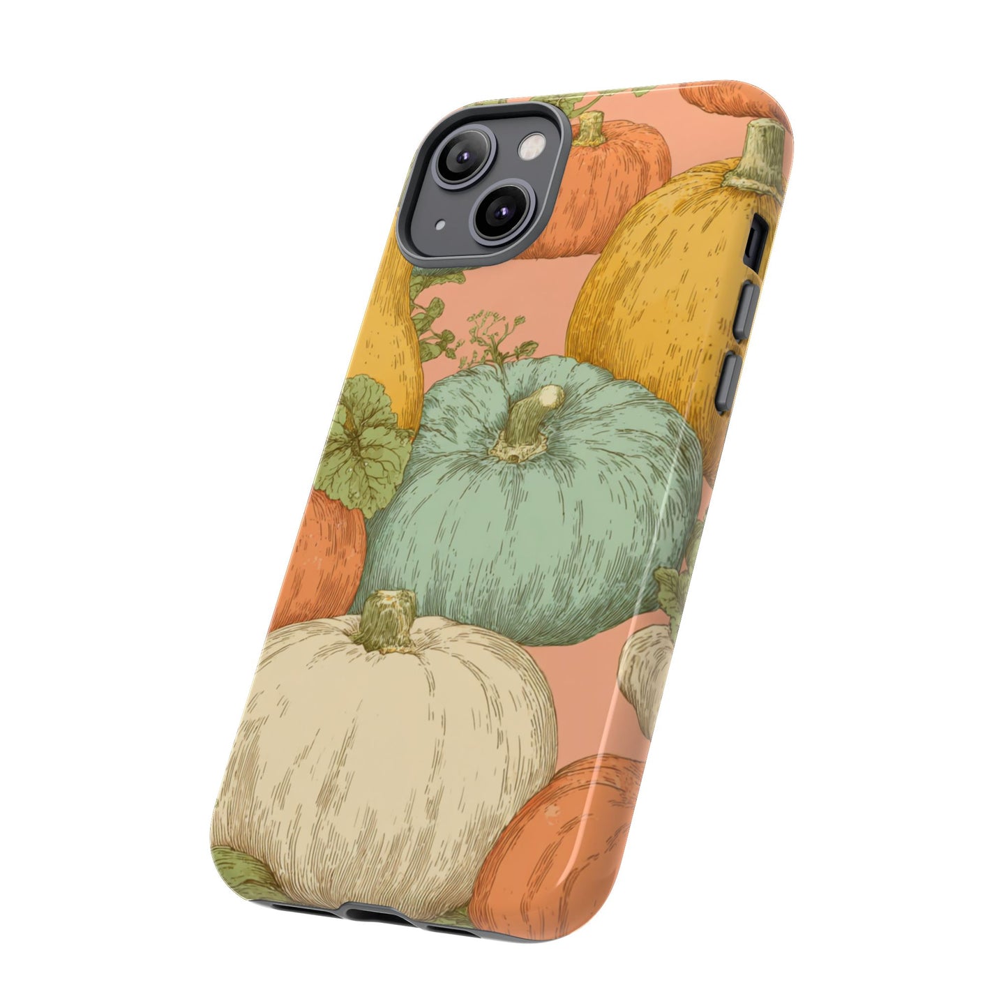 Pumpkin Patch Phone Case - Autumn Aesthetic iPhone Samsung Cover, Fall Halloween Pumpkin Design, Cozy Rustic Harvest Phone Accessory
