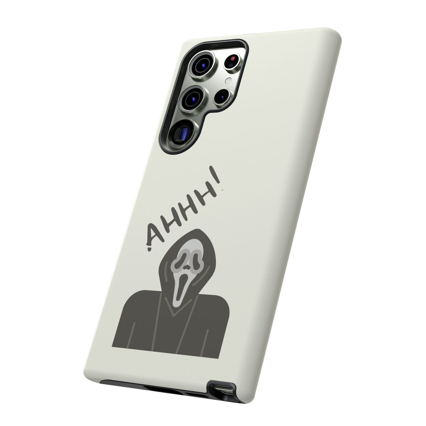 Ghostface Phone Case: Horror Movie Parody iPhone Samsung Pixel Cover