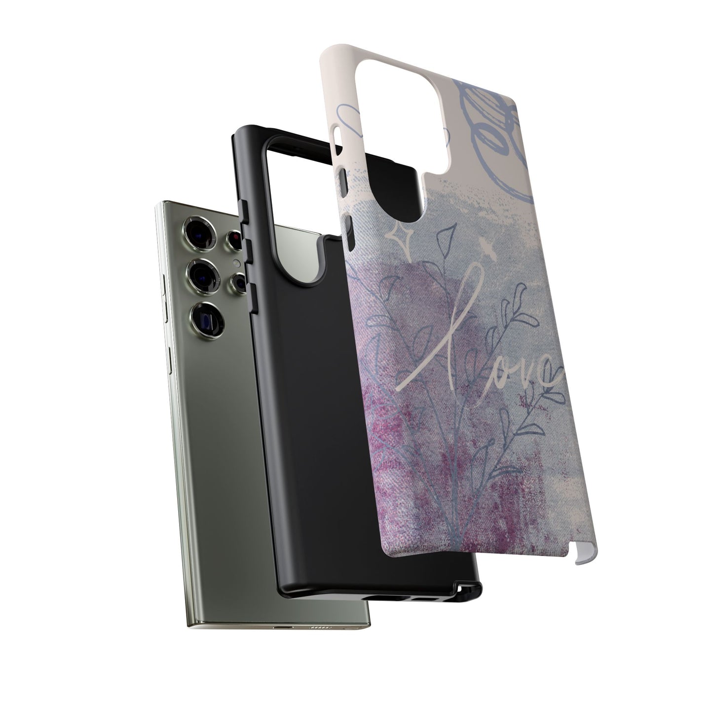 Love Pastel Abstract Phone Case: iPhone, Pixel, Galaxy