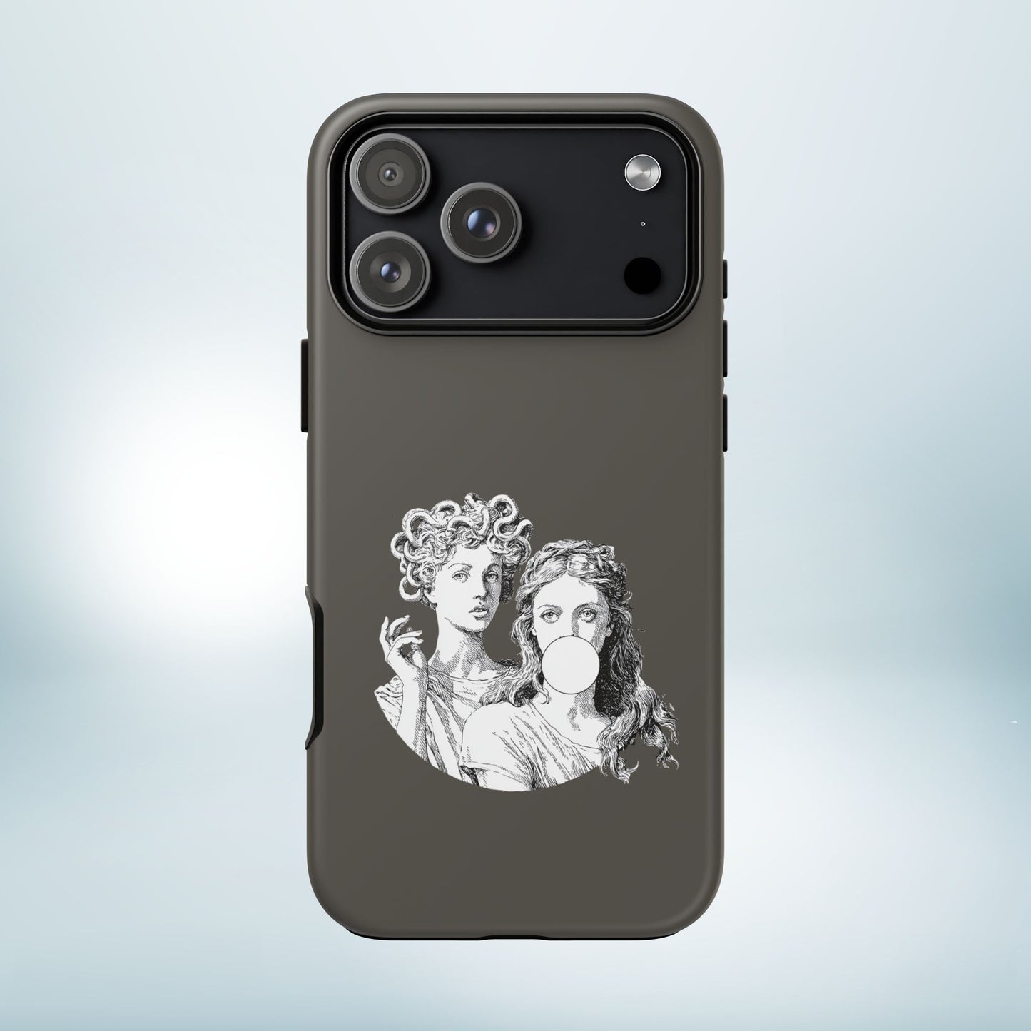 Athena and Medusa Phone Case, Greek Mythology Tough Cover, Gothic Art iPhone Samsung Pixel Case