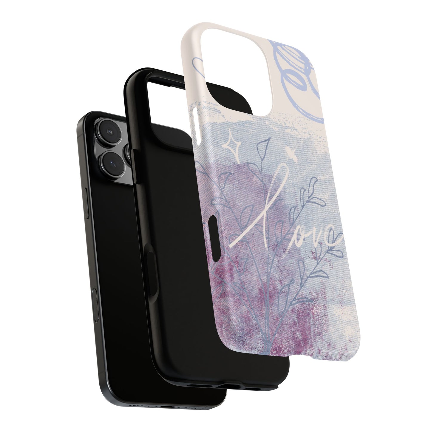 Love Pastel Abstract Phone Case: iPhone, Pixel, Galaxy