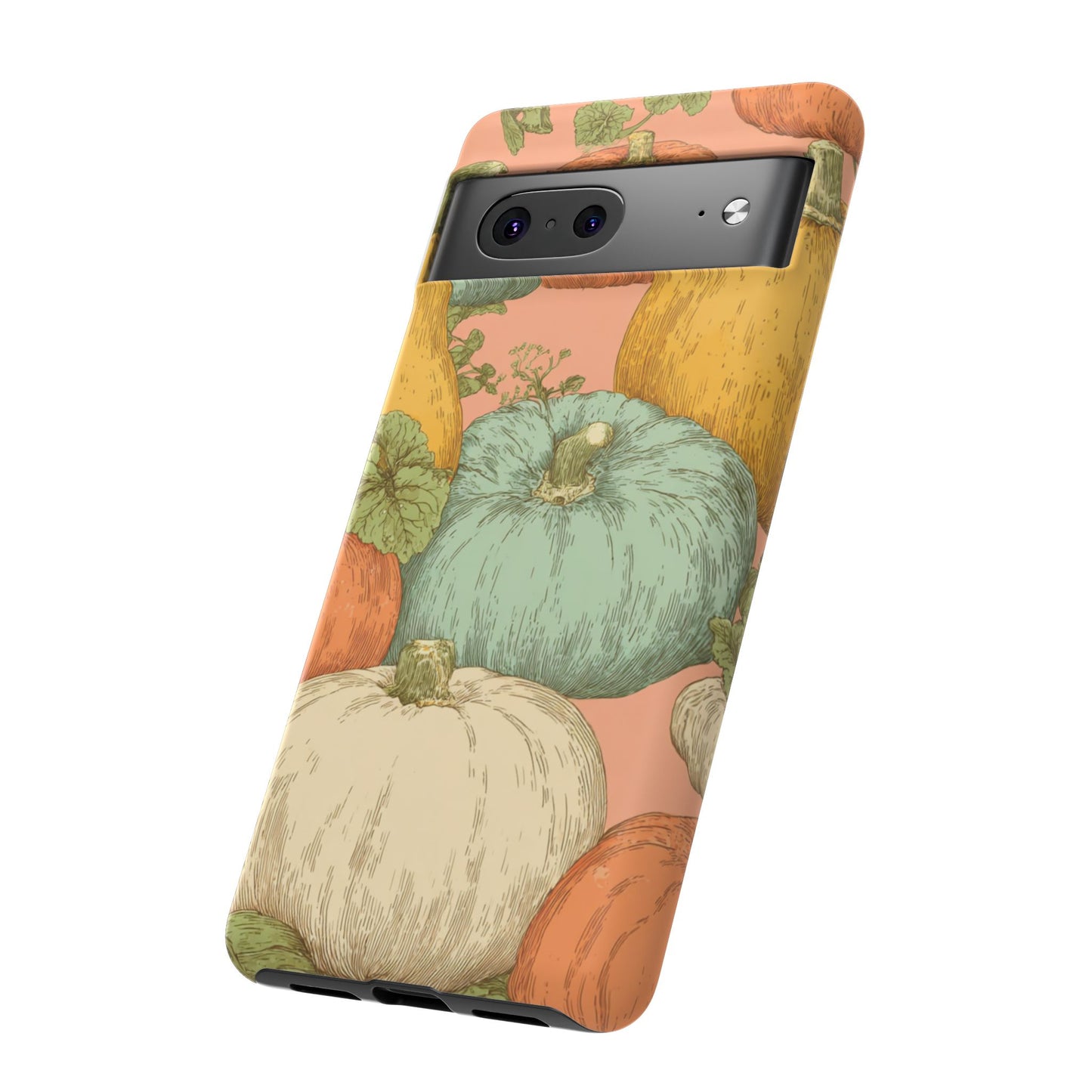 Pumpkin Patch Phone Case - Autumn Aesthetic iPhone Samsung Cover, Fall Halloween Pumpkin Design, Cozy Rustic Harvest Phone Accessory