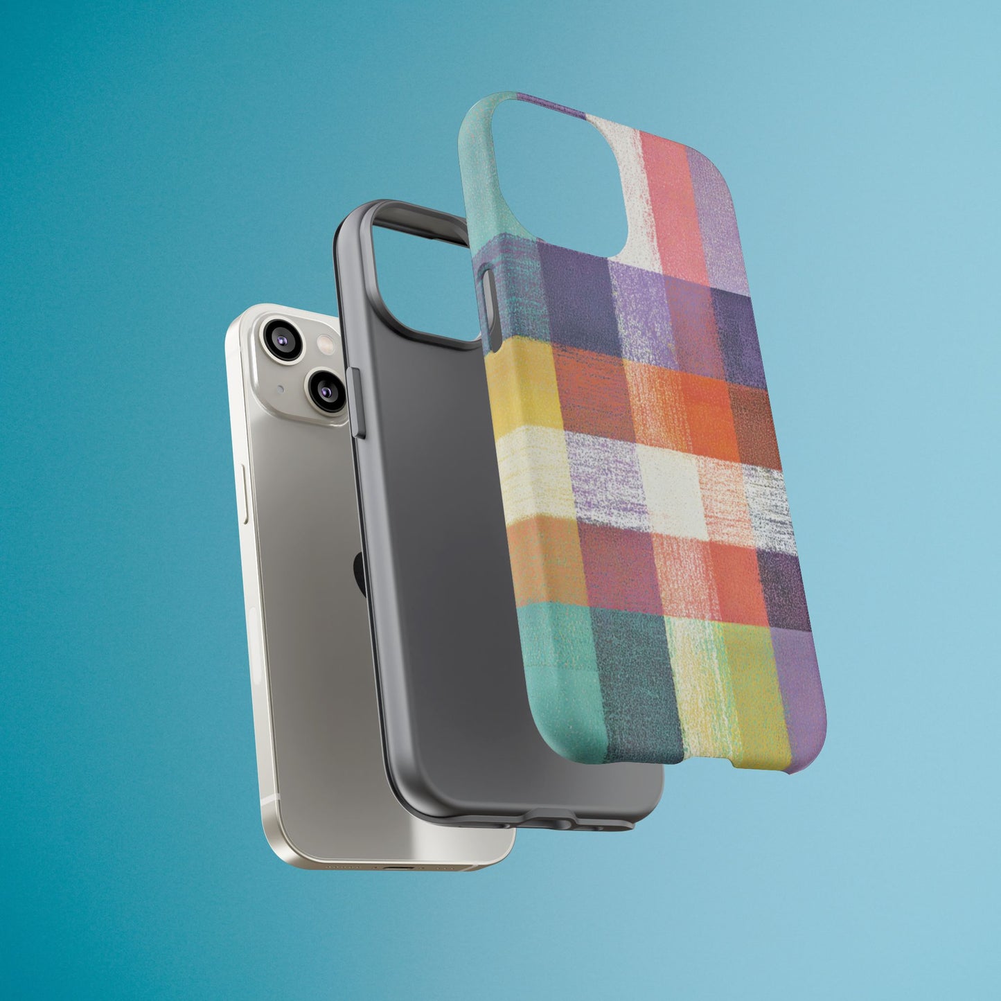 Colorful Plaid Phone Case - iPhone, Galaxy and Pixel Models