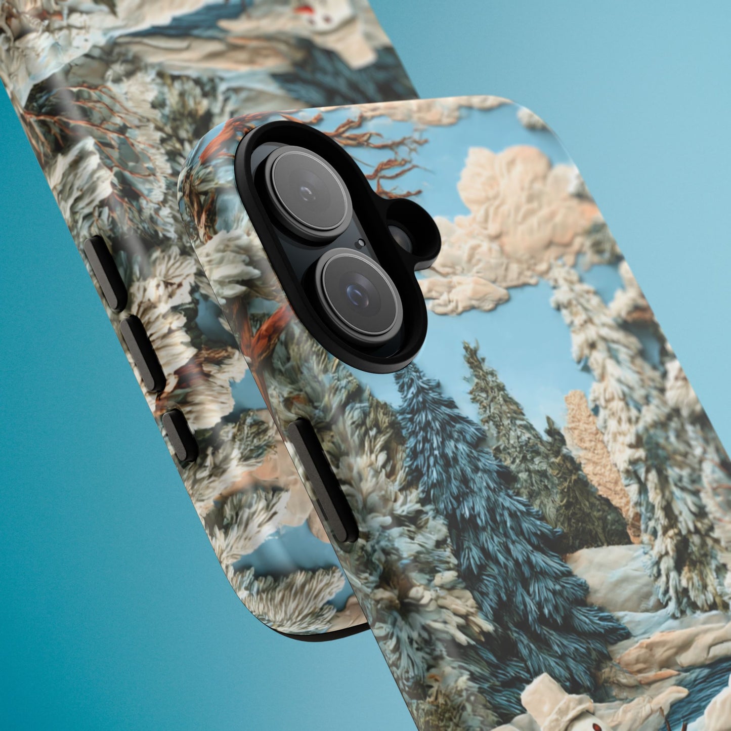 Snowman Winter Scene Phone Case Christmas Holiday Cover for iPhone Samsung Pixel