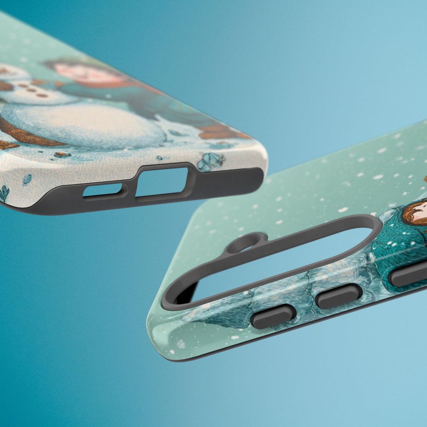 Elf Snowman Winter Phone Case Cute Holiday Cover for iPhone Samsung Pixel