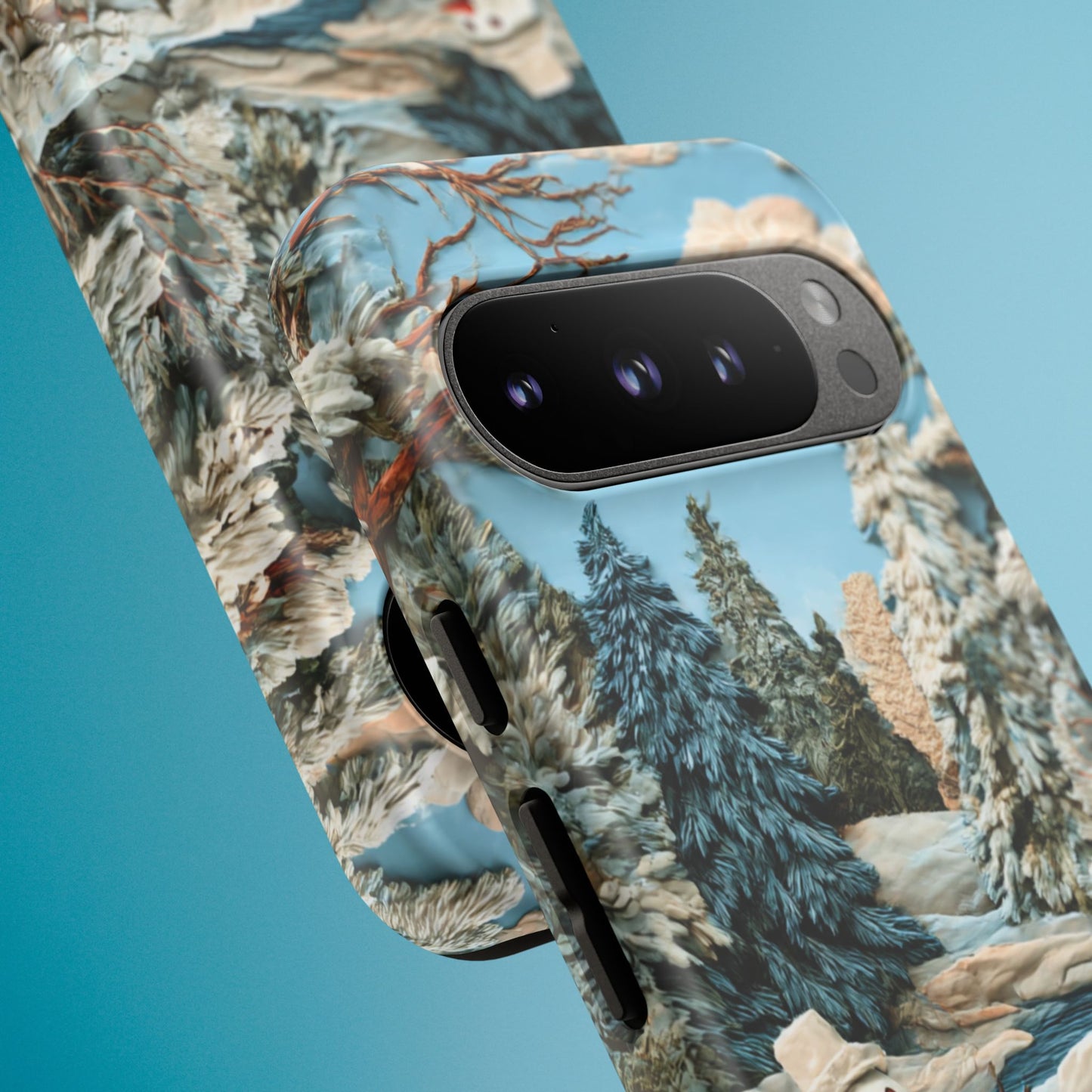 Snowman Winter Scene Phone Case Christmas Holiday Cover for iPhone Samsung Pixel