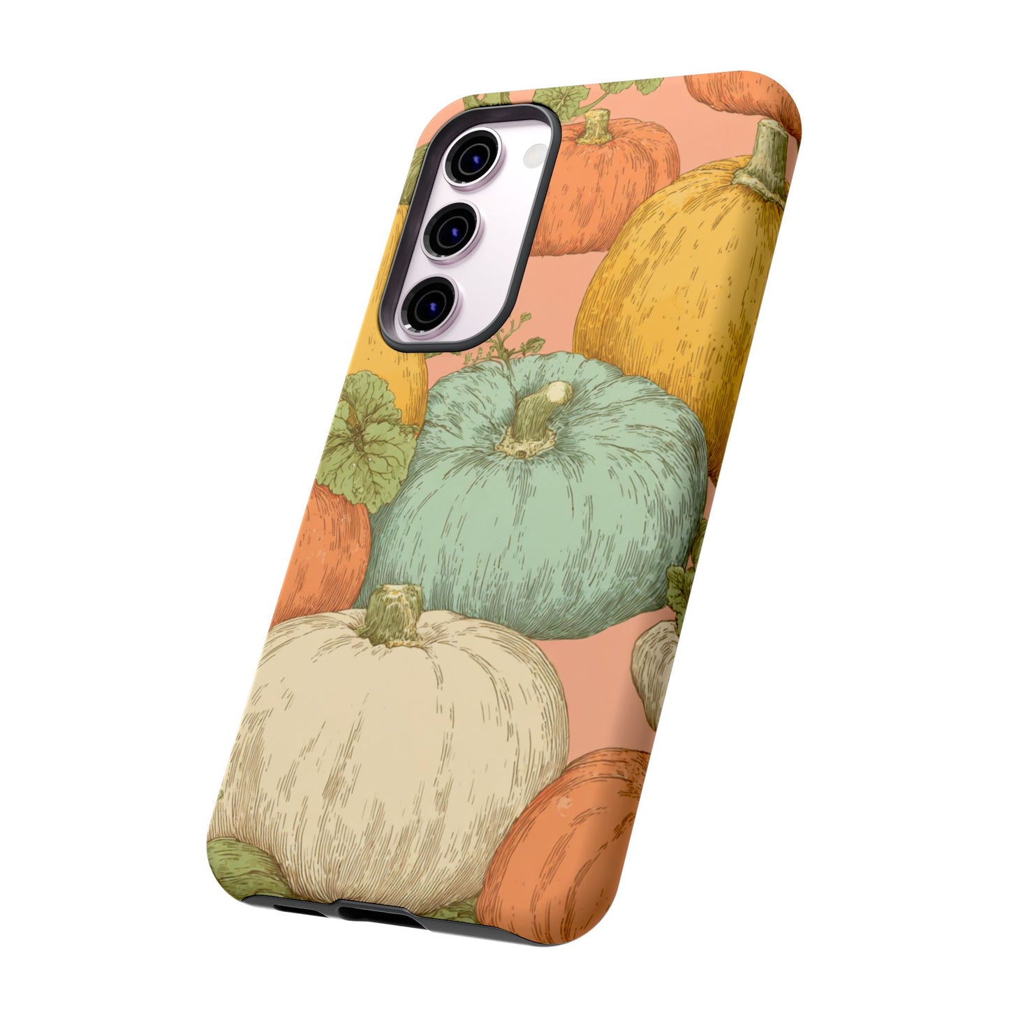 Pumpkin Patch Phone Case - Autumn Aesthetic iPhone Samsung Cover, Fall Halloween Pumpkin Design, Cozy Rustic Harvest Phone Accessory