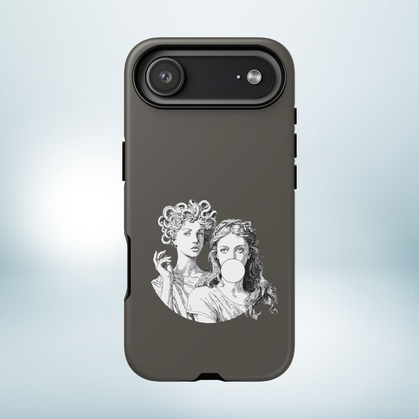 Athena and Medusa Phone Case, Greek Mythology Tough Cover, Gothic Art iPhone Samsung Pixel Case