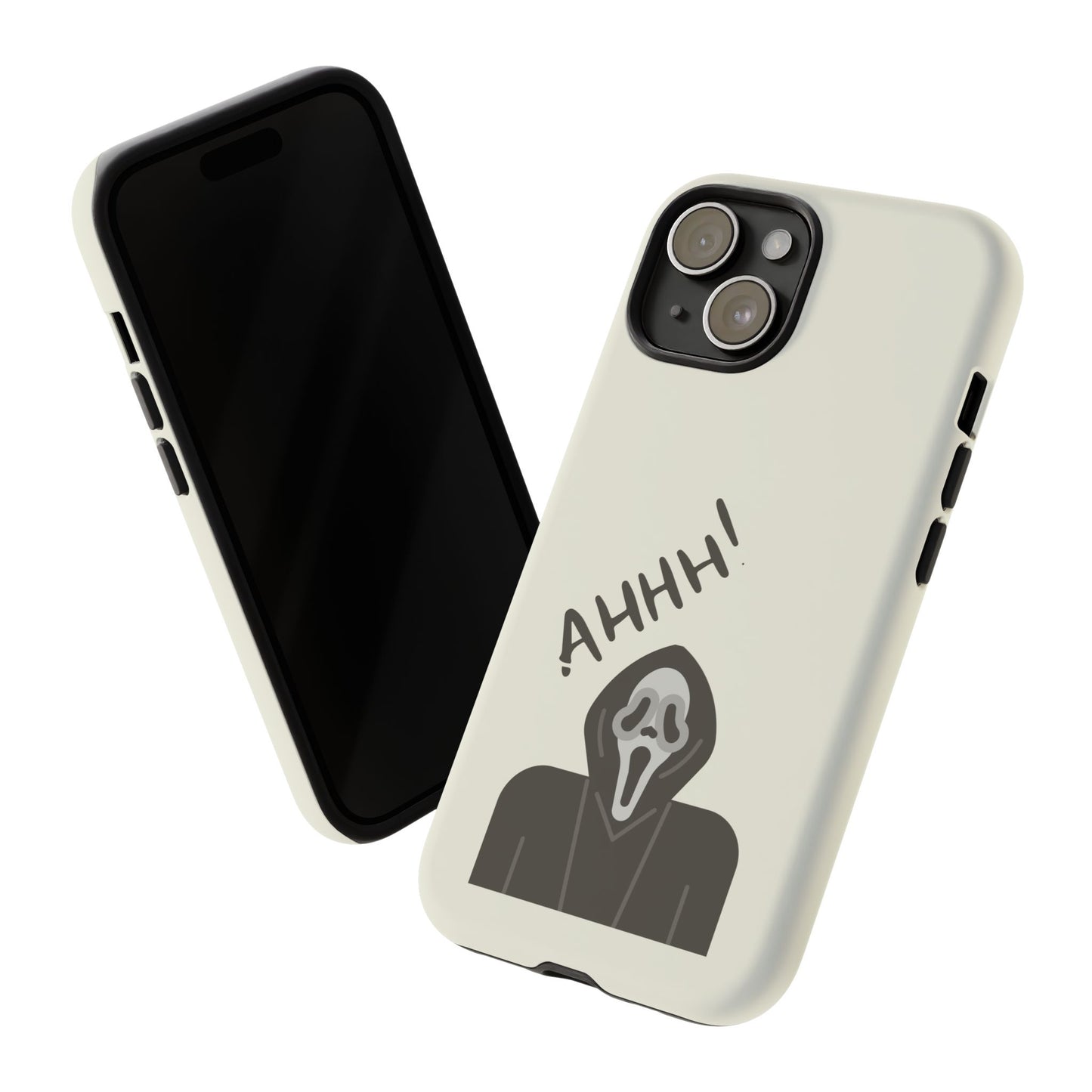 Ghostface Phone Case: Horror Movie Parody iPhone Samsung Pixel Cover