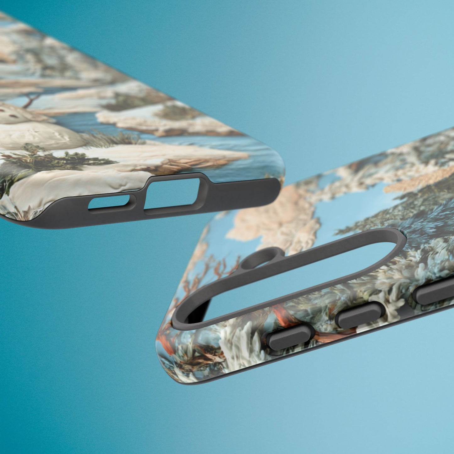 Snowman Winter Scene Phone Case Christmas Holiday Cover for iPhone Samsung Pixel