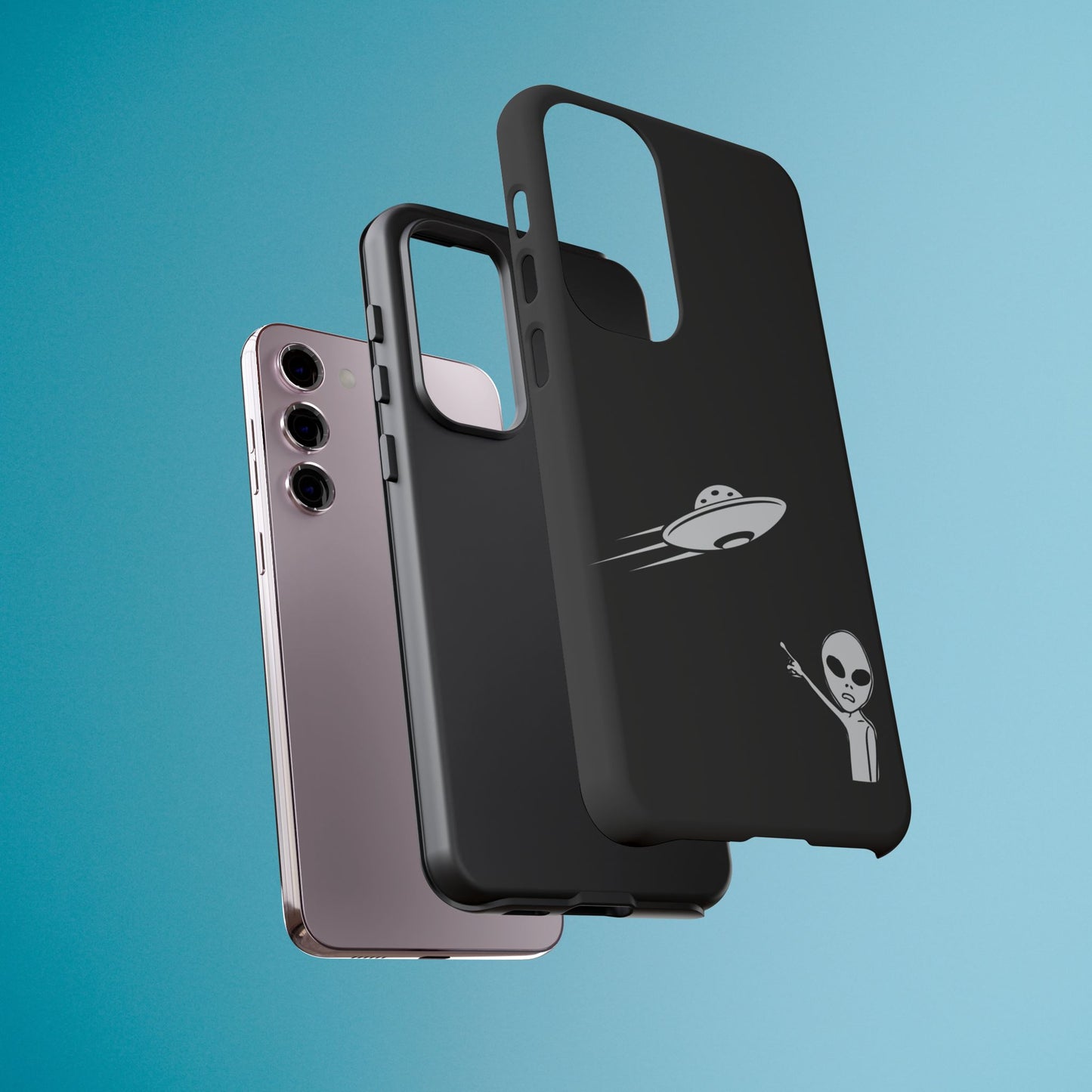 Alien UFO Phone Case, Supernatural Space Design, Sci Fi Aesthetic iPhone Samsung Pixel Cover