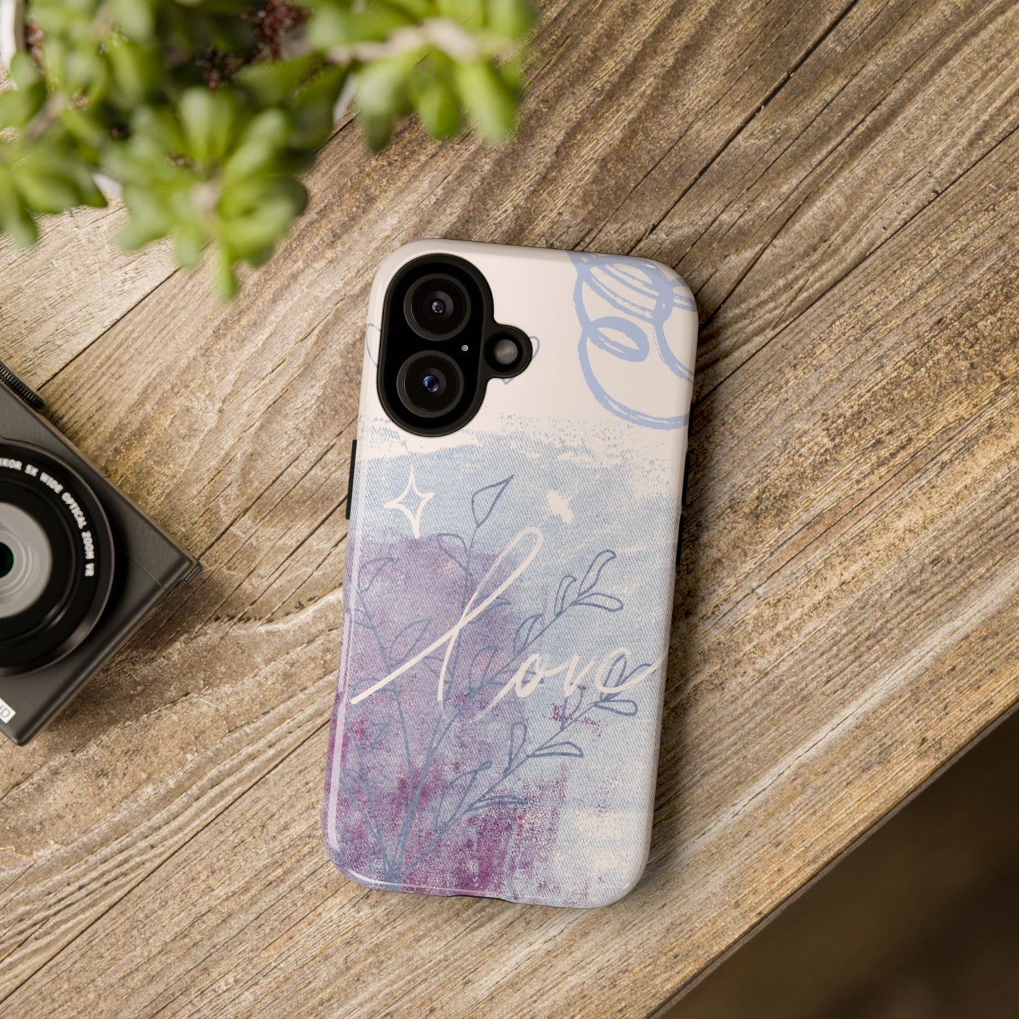 Love Pastel Abstract Phone Case: iPhone, Pixel, Galaxy