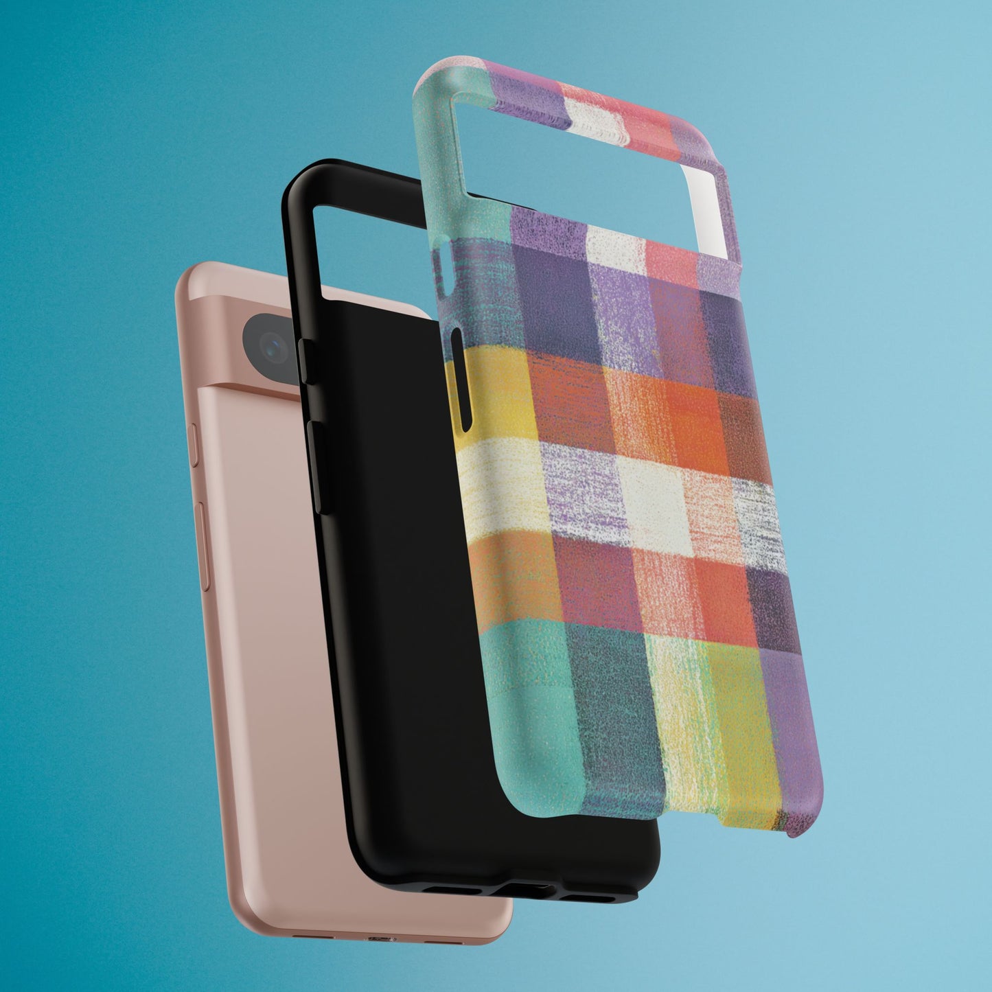 Colorful Plaid Phone Case - iPhone, Galaxy and Pixel Models