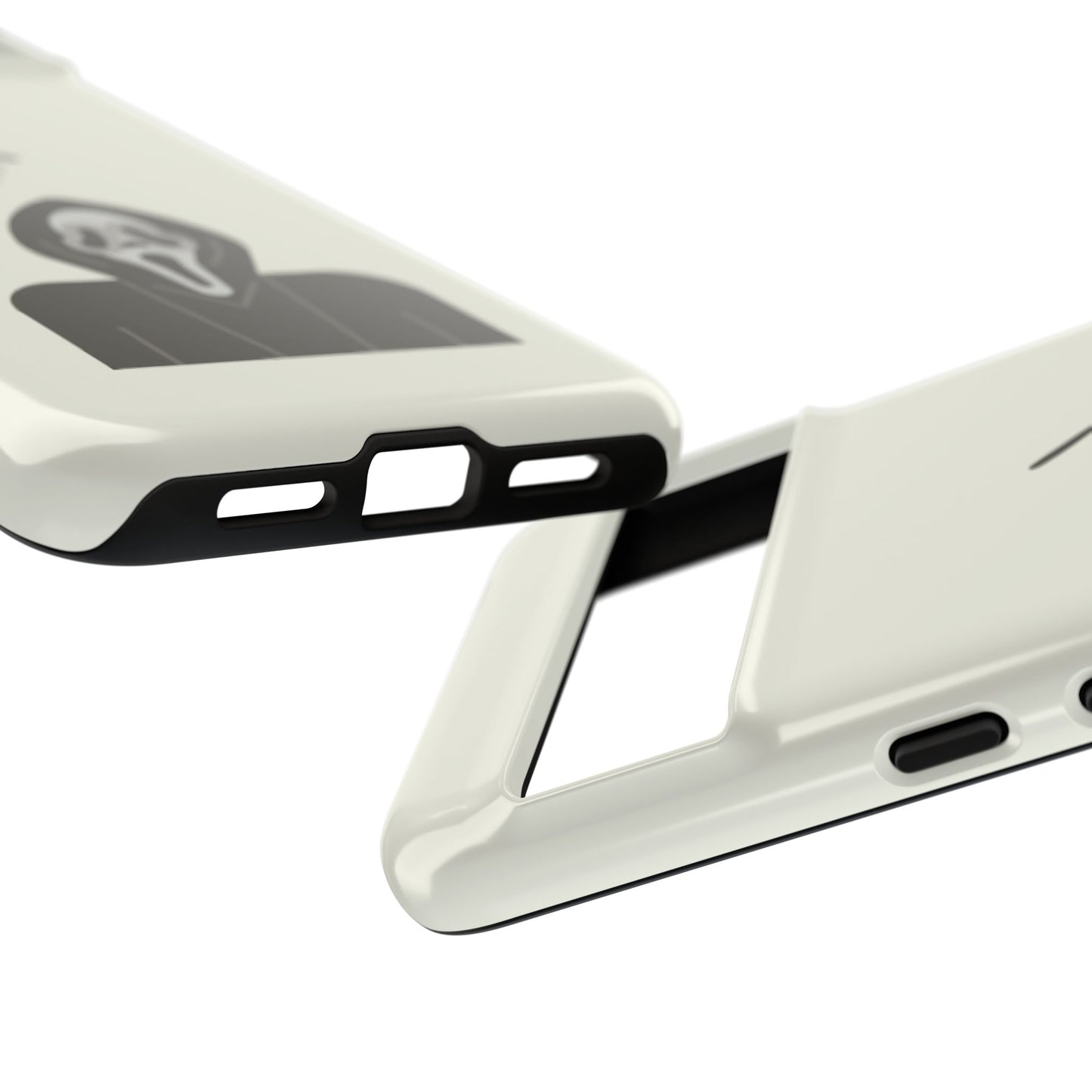 Ghostface Phone Case: Horror Movie Parody iPhone Samsung Pixel Cover