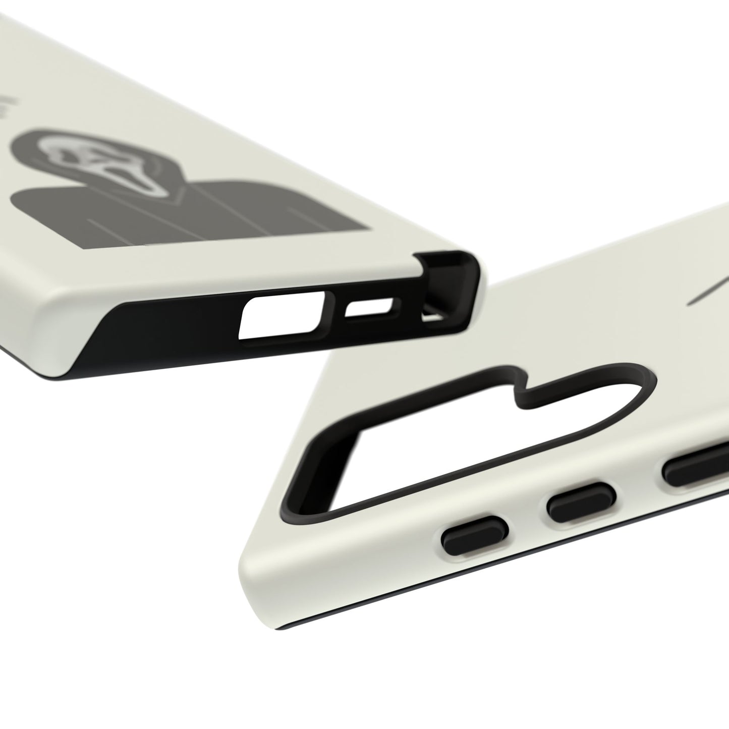 Ghostface Phone Case: Horror Movie Parody iPhone Samsung Pixel Cover