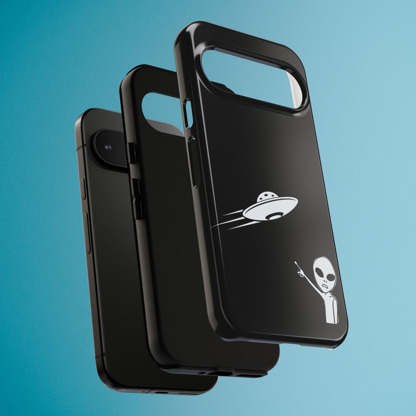 Alien UFO Phone Case, Supernatural Space Design, Sci Fi Aesthetic iPhone Samsung Pixel Cover