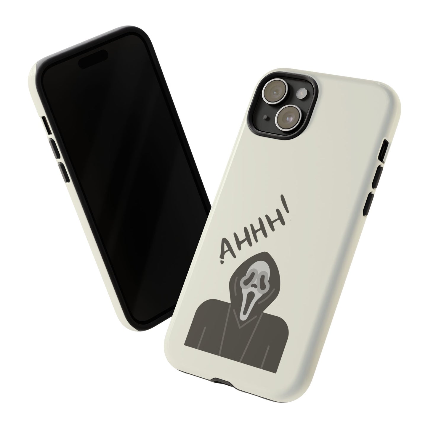 Ghostface Phone Case: Horror Movie Parody iPhone Samsung Pixel Cover