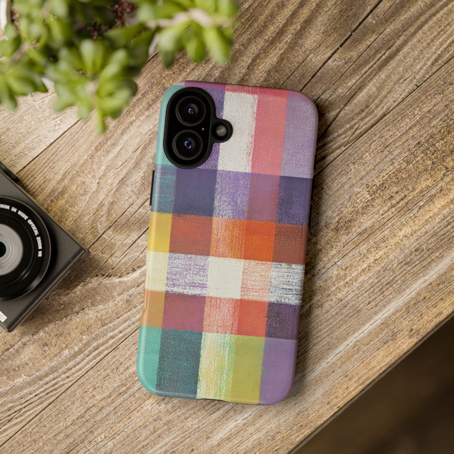 Colorful Plaid Phone Case - iPhone, Galaxy and Pixel Models