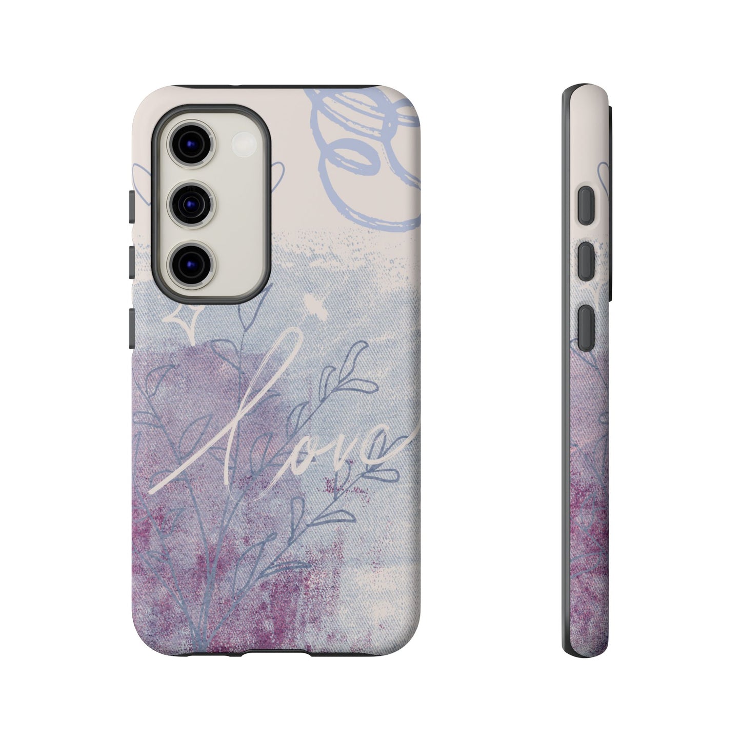 Love Pastel Abstract Phone Case: iPhone, Pixel, Galaxy