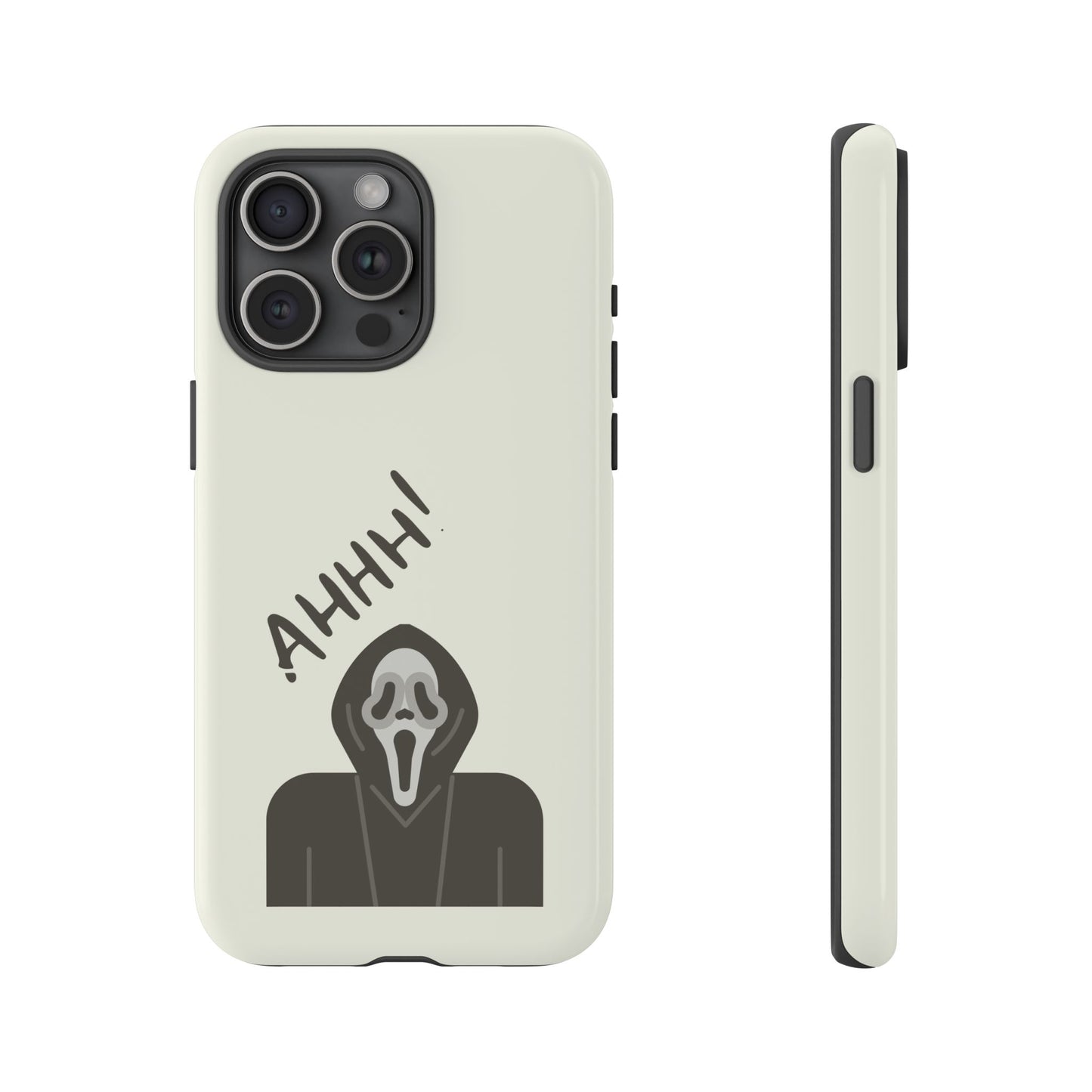 Ghostface Phone Case: Horror Movie Parody iPhone Samsung Pixel Cover