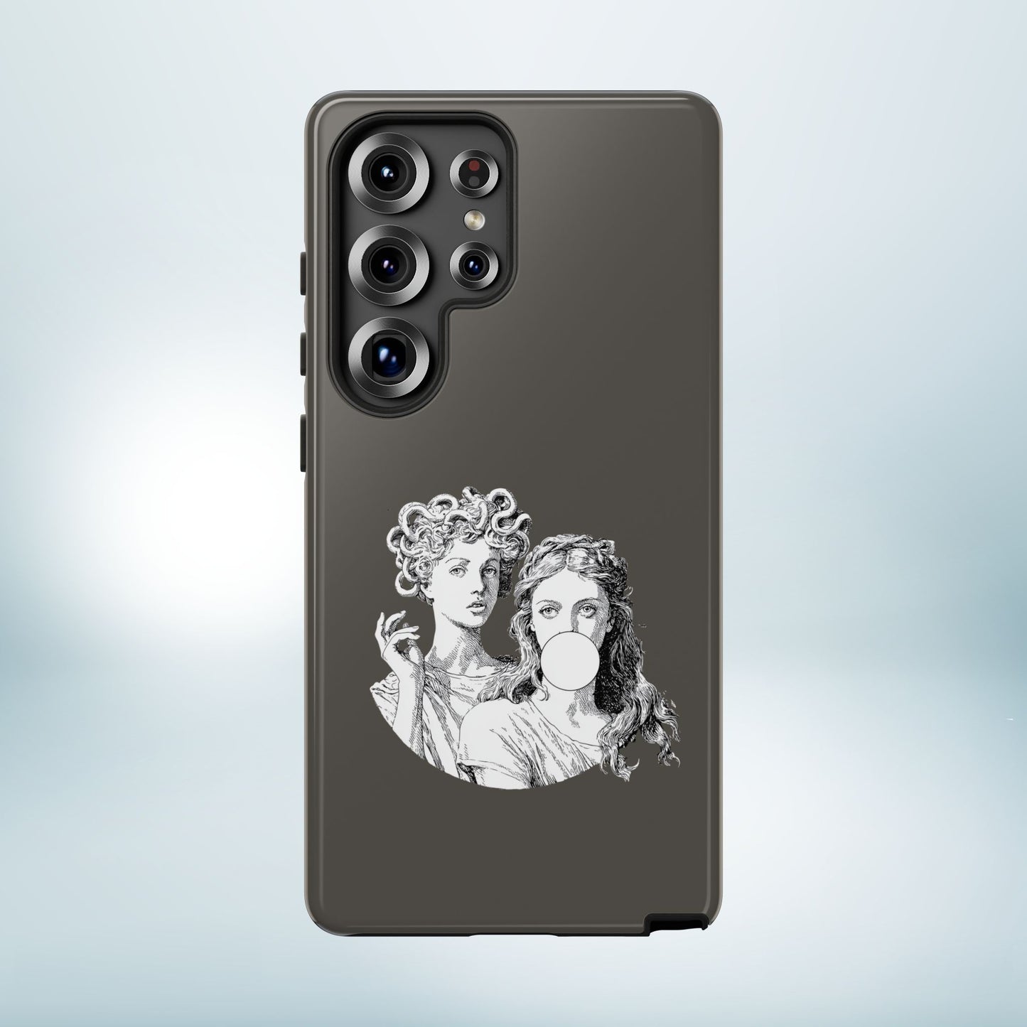 Athena and Medusa Phone Case, Greek Mythology Tough Cover, Gothic Art iPhone Samsung Pixel Case