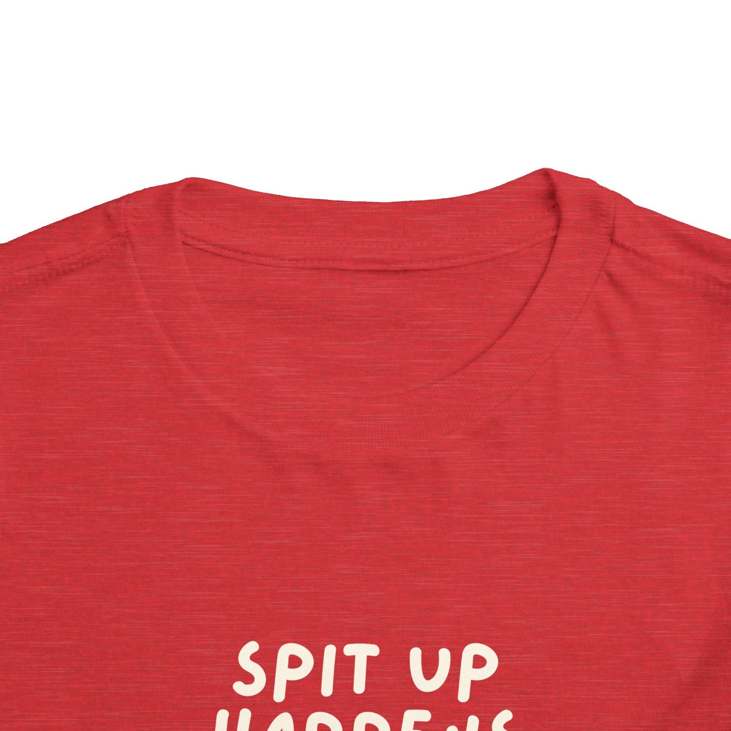 Spit Up Happens Toddler Shirt Funny Cotton Tee (2T-5T)