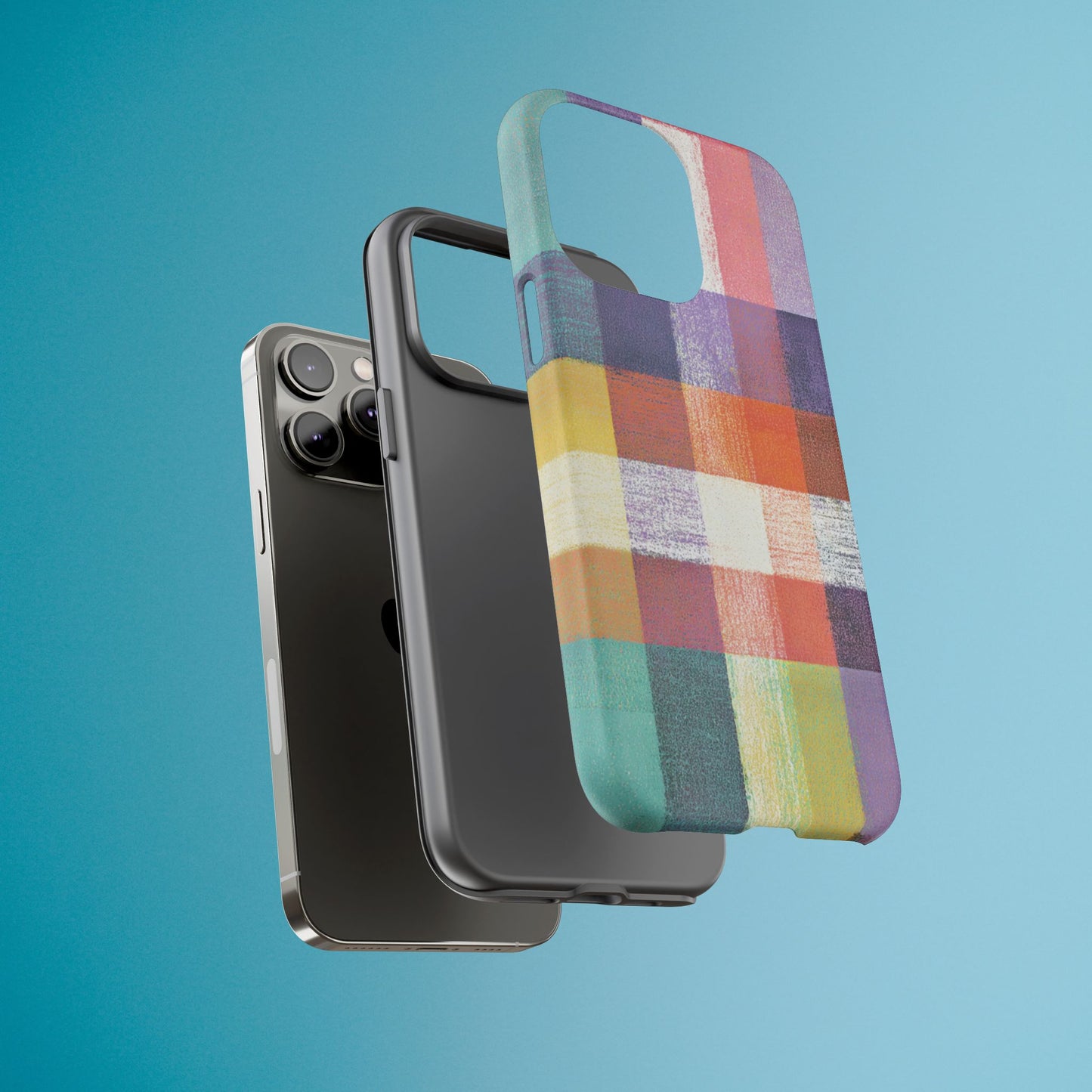 Colorful Plaid Phone Case - iPhone, Galaxy and Pixel Models