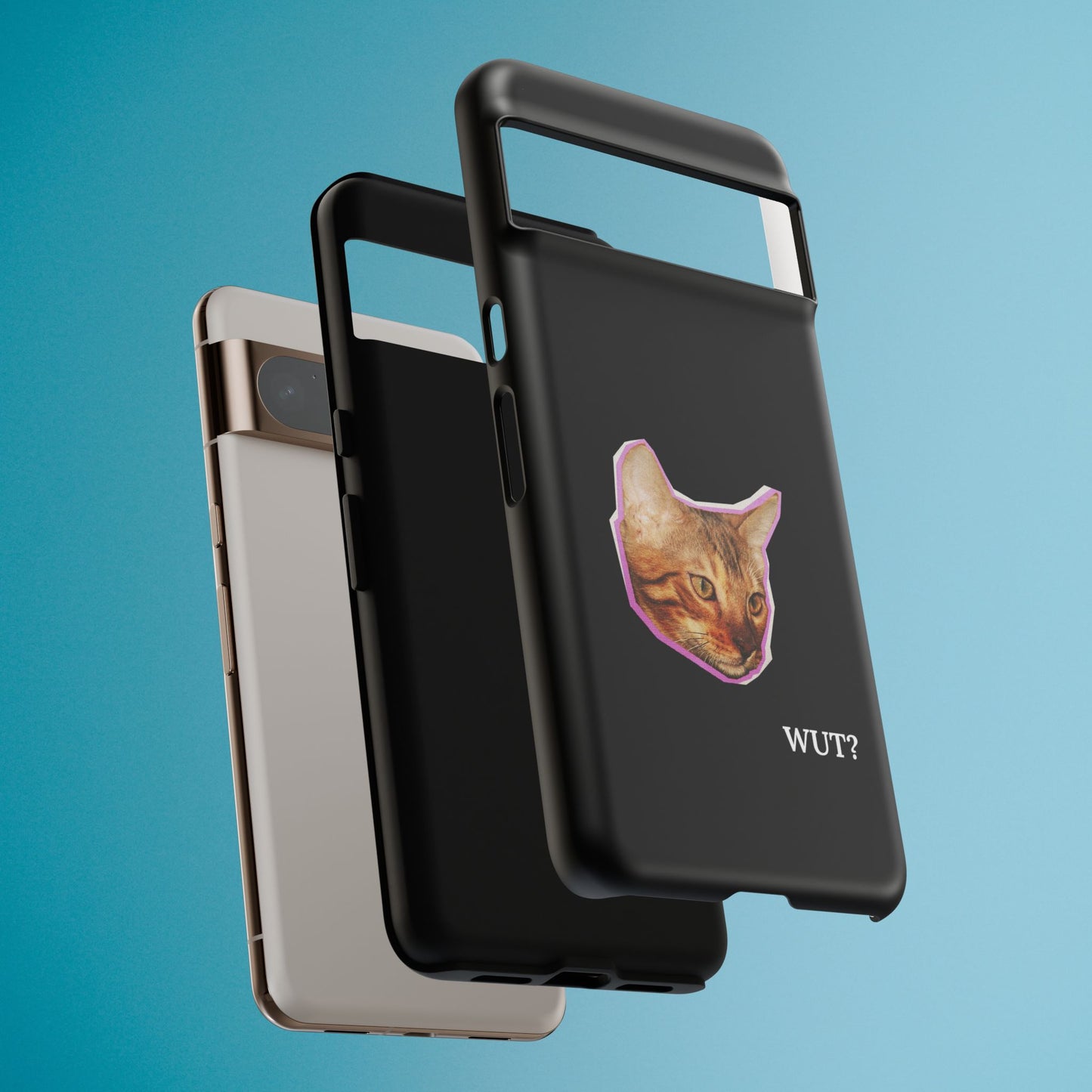 Funny Cat Meme Phone Case - iPhone, Galaxy, Pixel