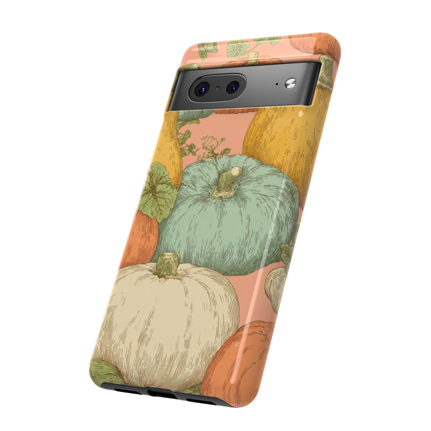 Pumpkin Patch Phone Case - Autumn Aesthetic iPhone Samsung Cover, Fall Halloween Pumpkin Design, Cozy Rustic Harvest Phone Accessory