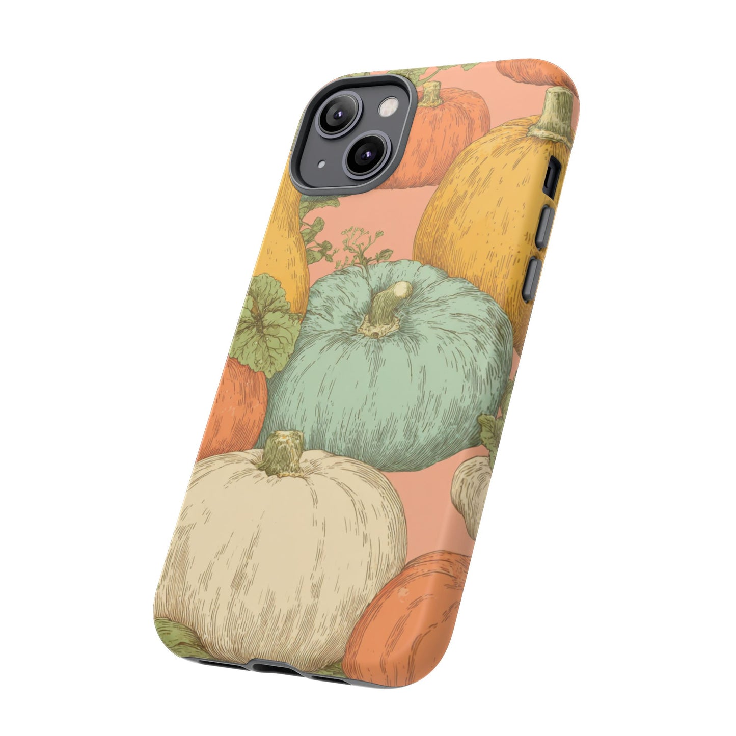 Pumpkin Patch Phone Case - Autumn Aesthetic iPhone Samsung Cover, Fall Halloween Pumpkin Design, Cozy Rustic Harvest Phone Accessory