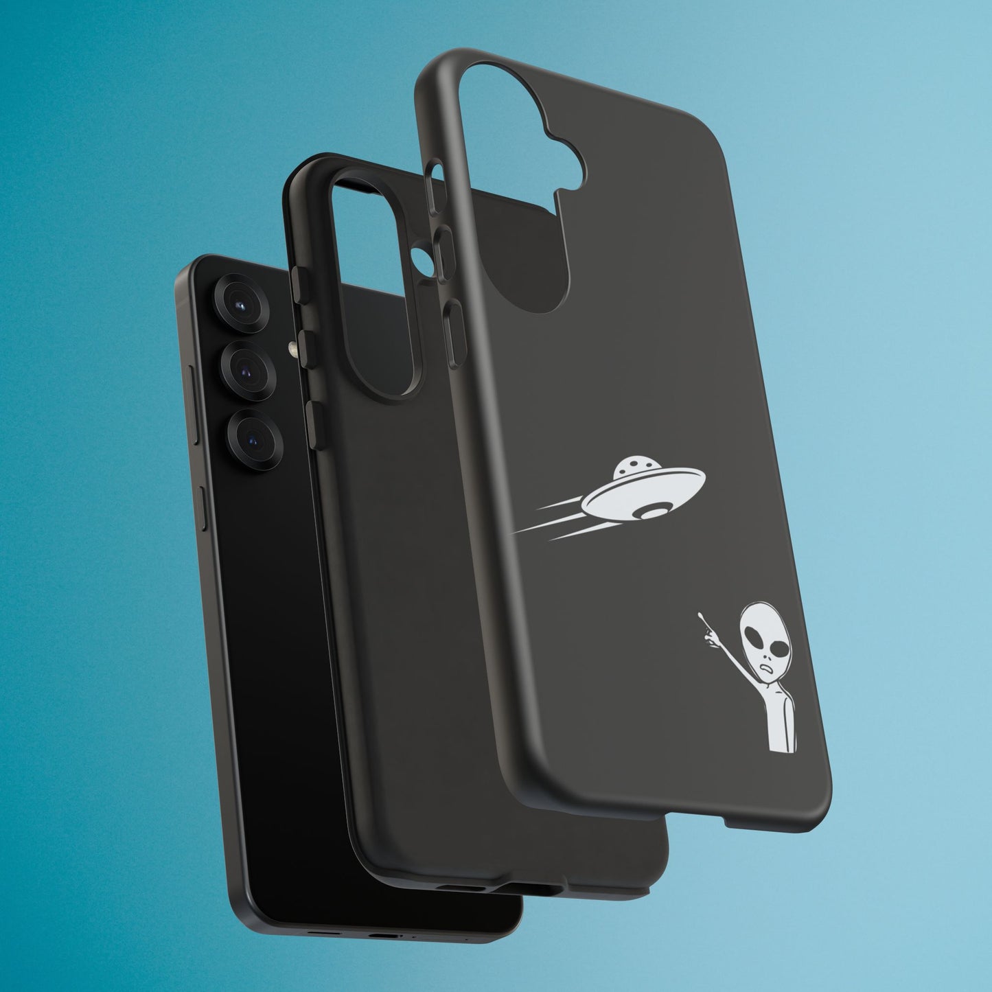 Alien UFO Phone Case, Supernatural Space Design, Sci Fi Aesthetic iPhone Samsung Pixel Cover