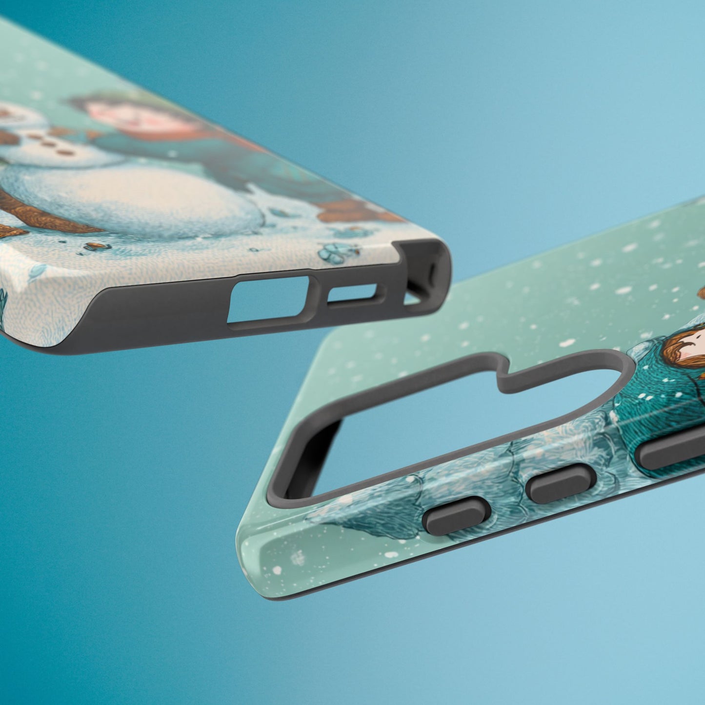 Elf Snowman Winter Phone Case Cute Holiday Cover for iPhone Samsung Pixel